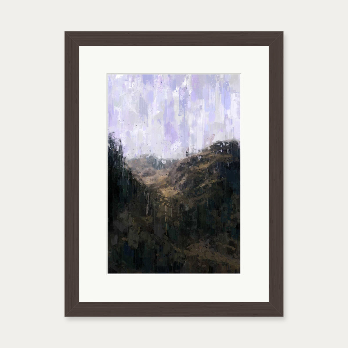 Forest Landscape Art Print — 30 x 40 cm — Brown Frame