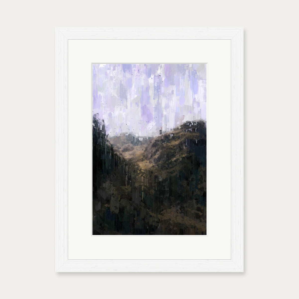Forest Landscape Art Print — 30 x 40 cm — White Frame