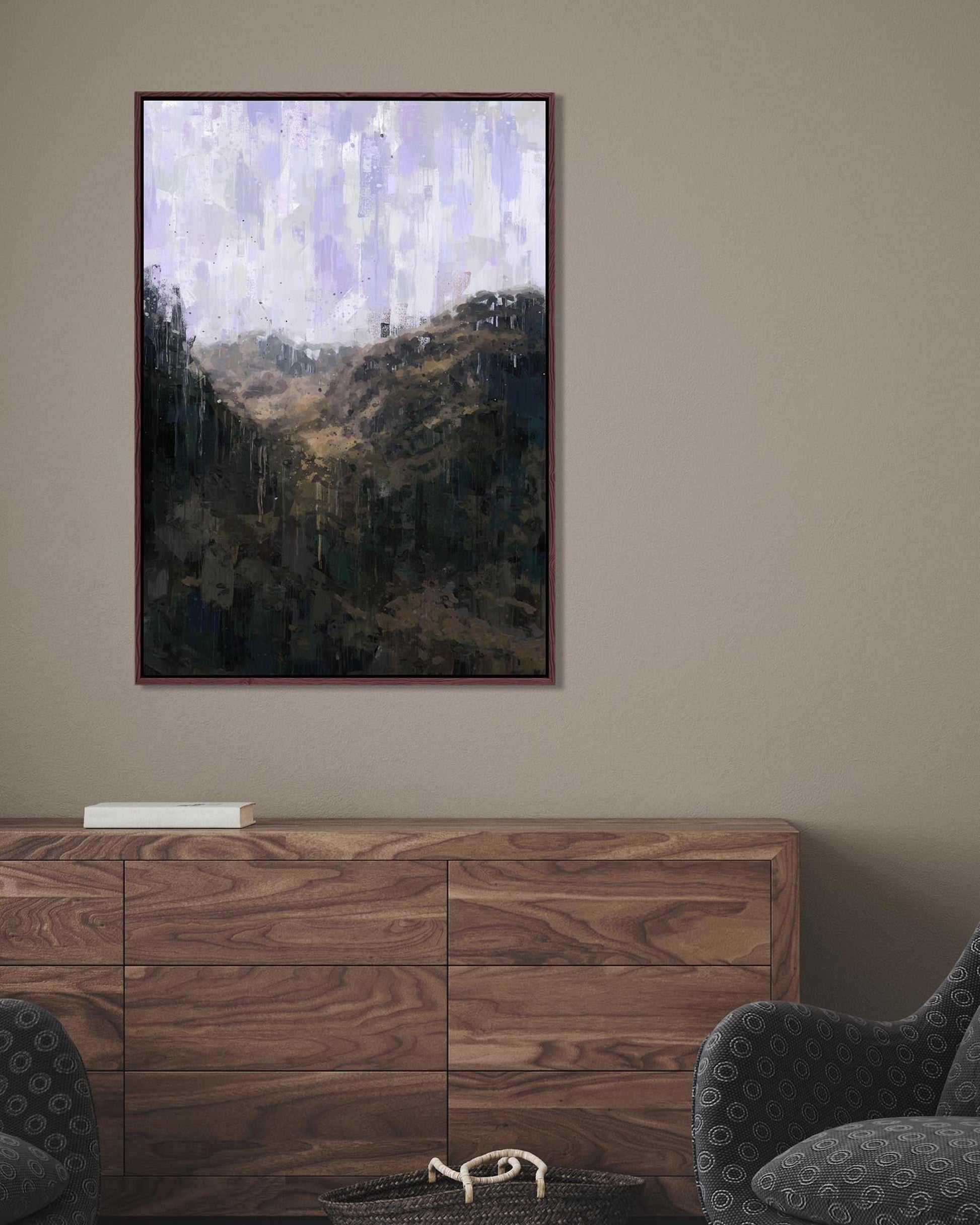 The Jungle Oil Painting Framed Canvas-Abstract House