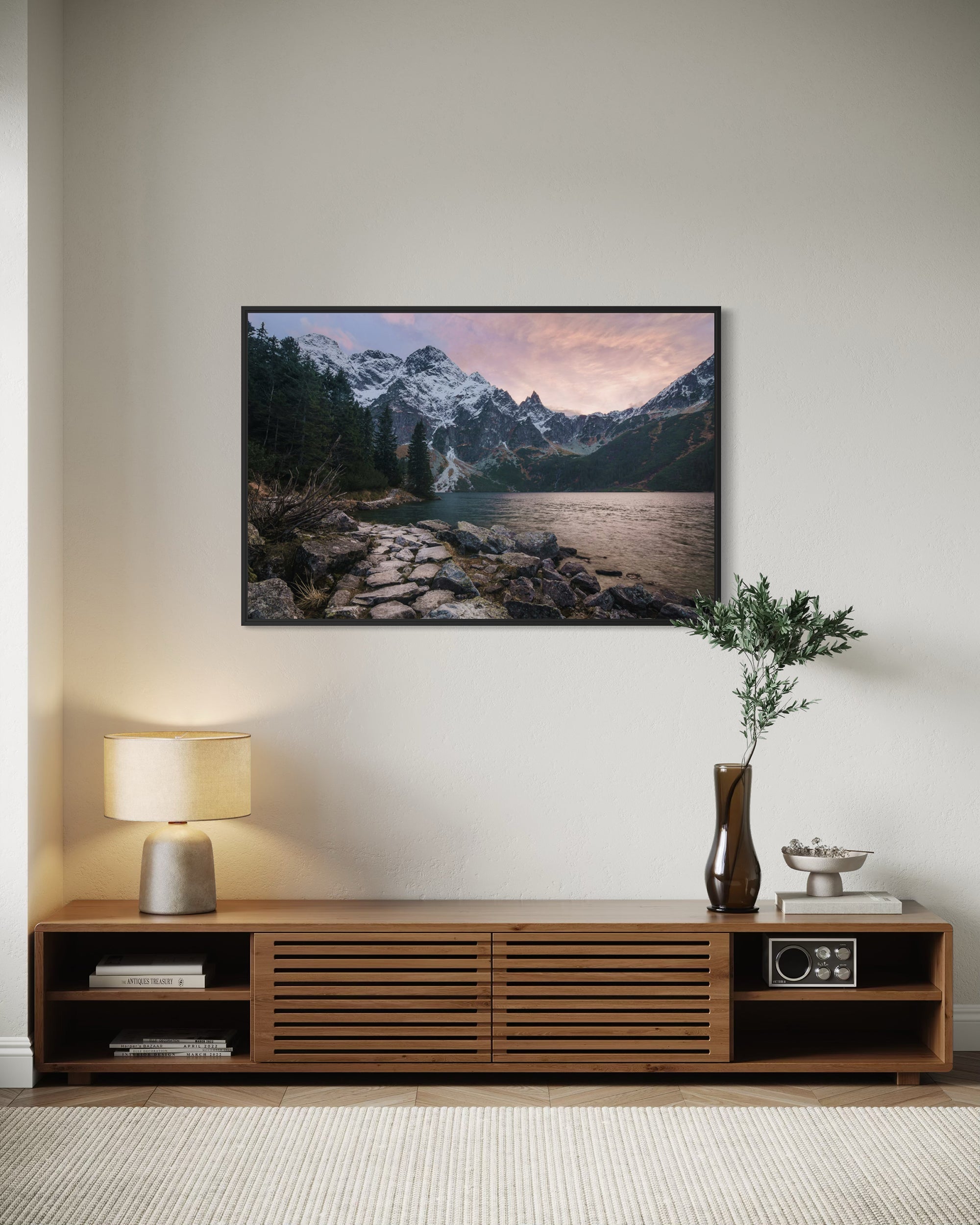 Picturesque Lake Wall Art Print