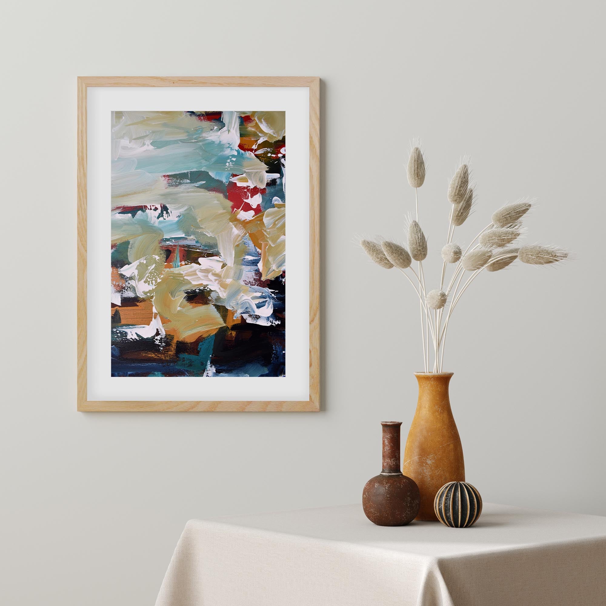 Abstract 107 Framed Art