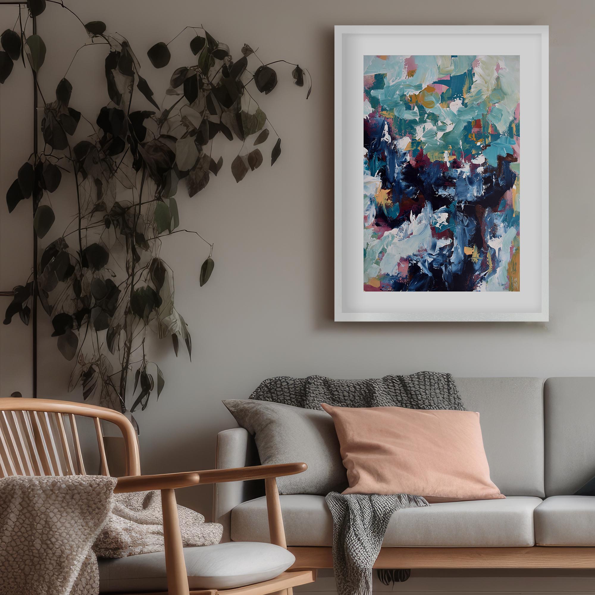 Abstract 474 Framed Art