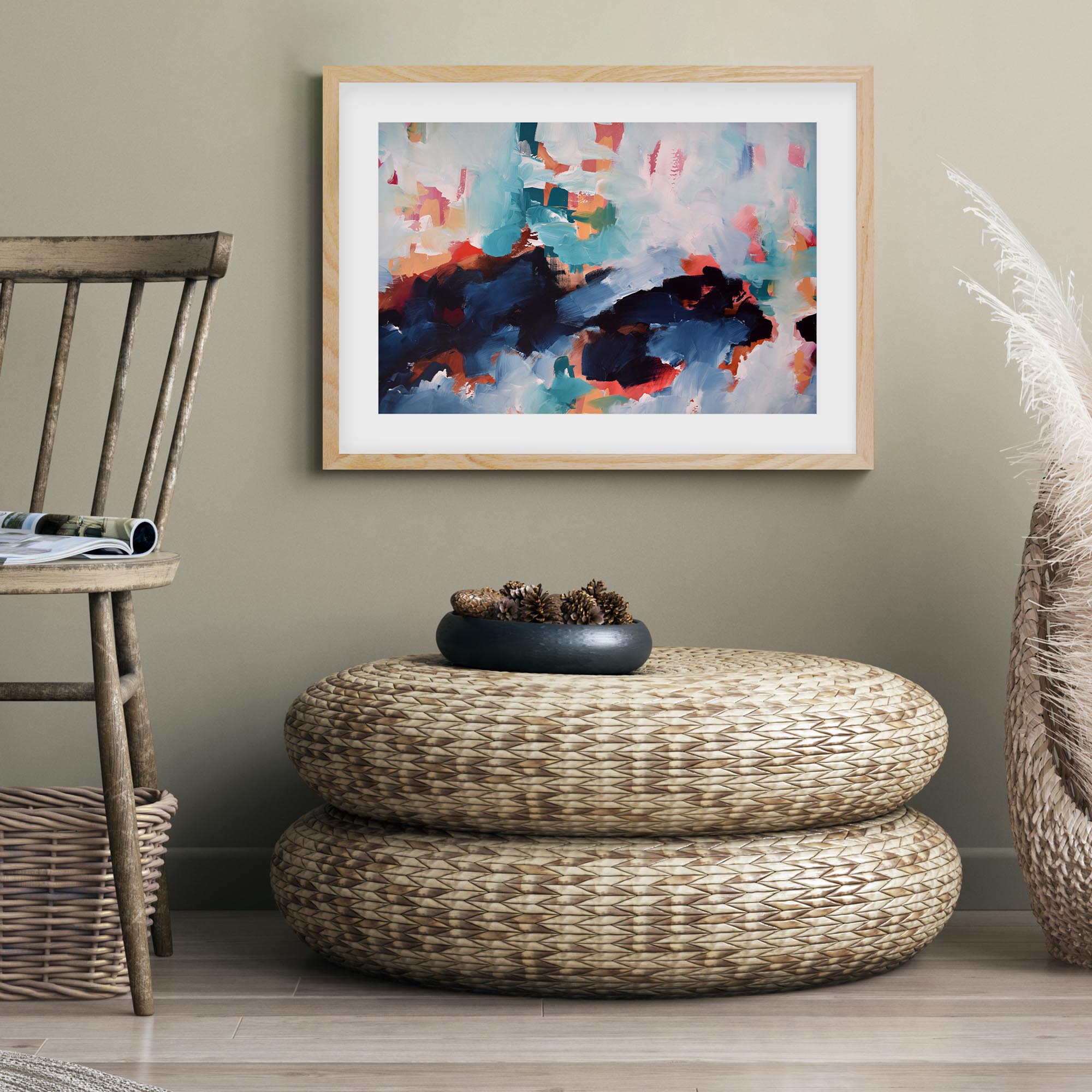 Abstract 479 Framed Art