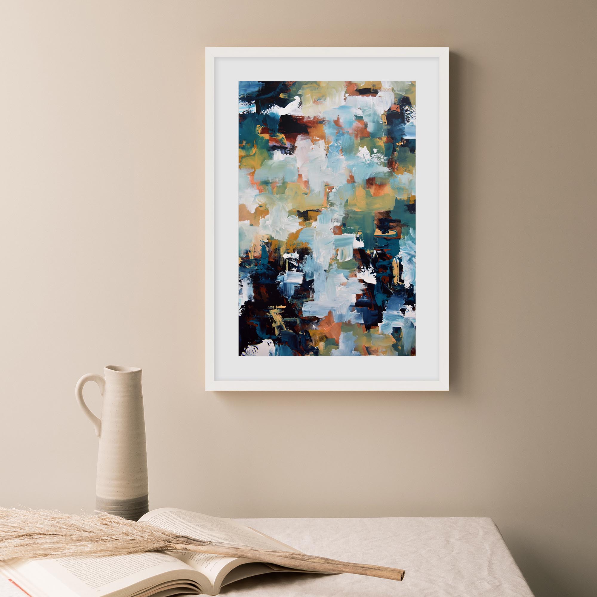 Abstract 475 Framed Art