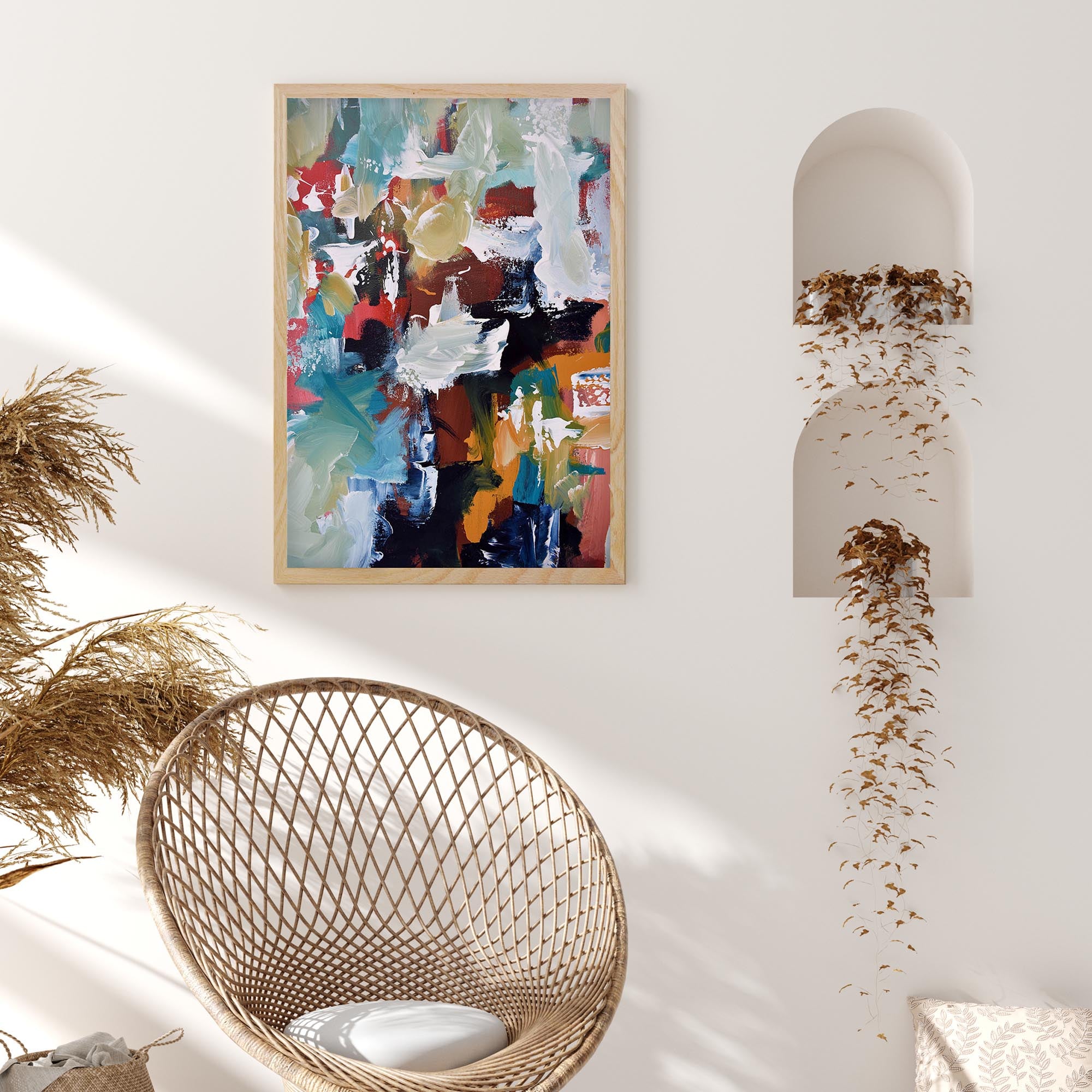 Abstract 296 Framed Art