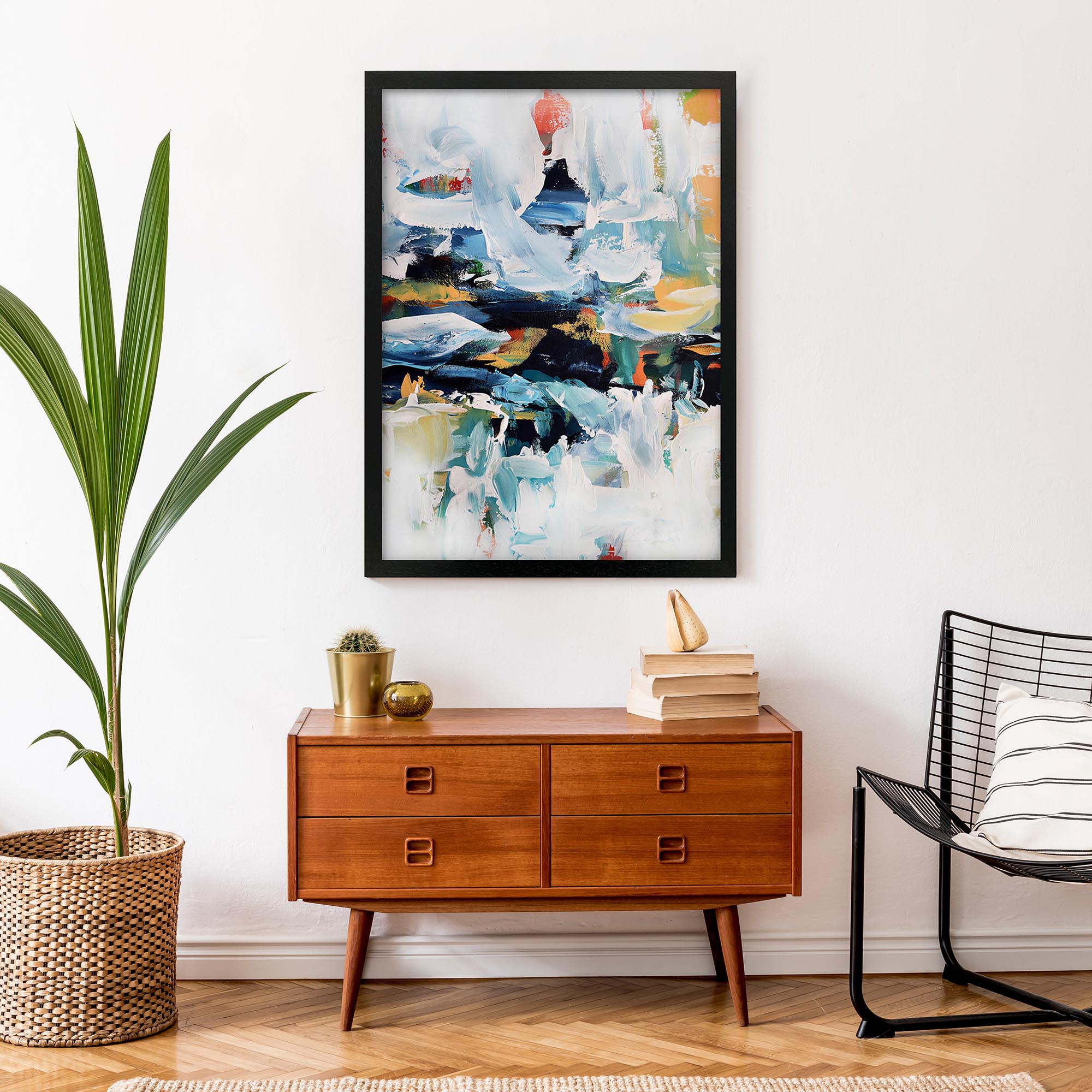Abstract 160 Framed Art
