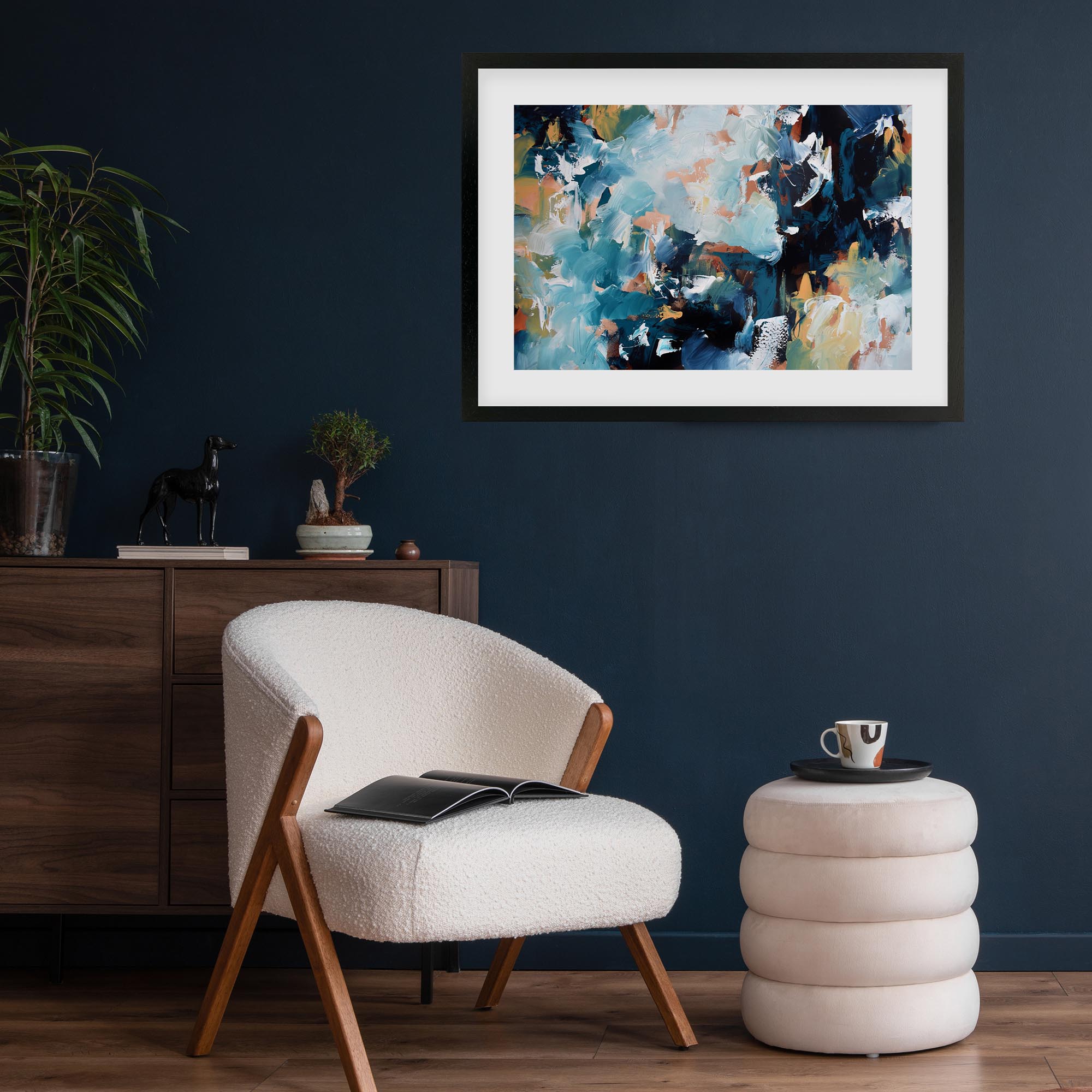 Abstract 472 Framed Art