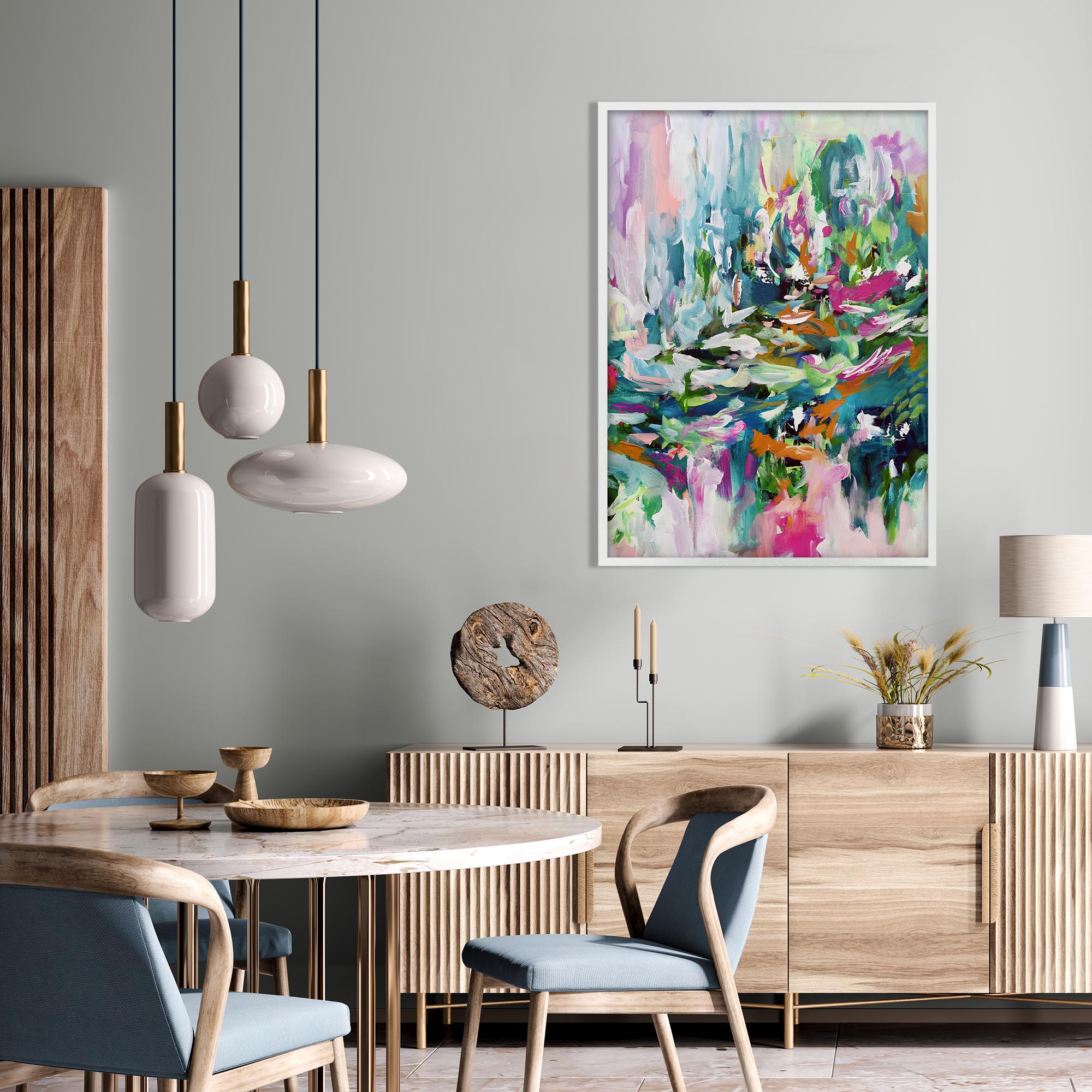 Abstract 151 Framed Art