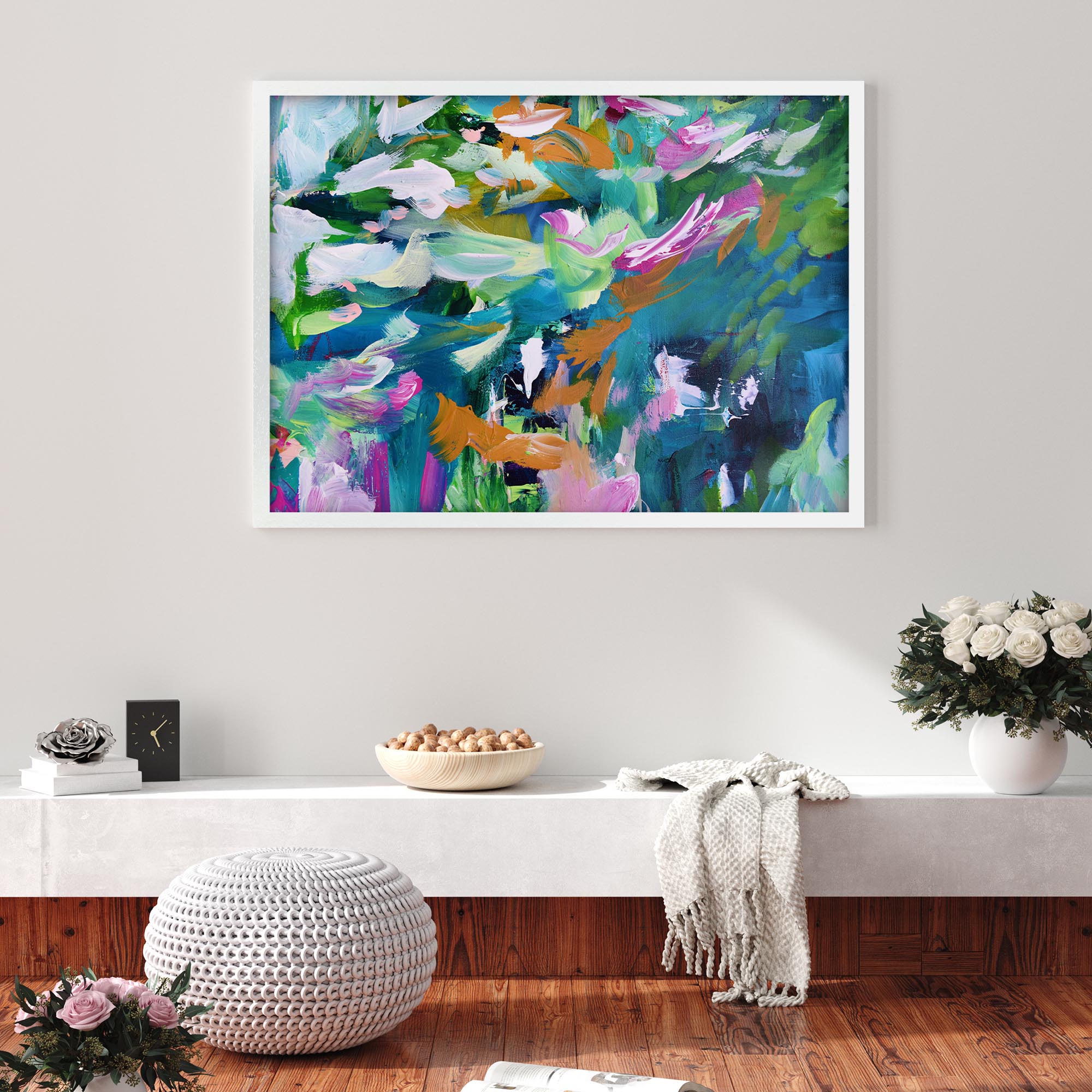 Abstract 147 Framed Art