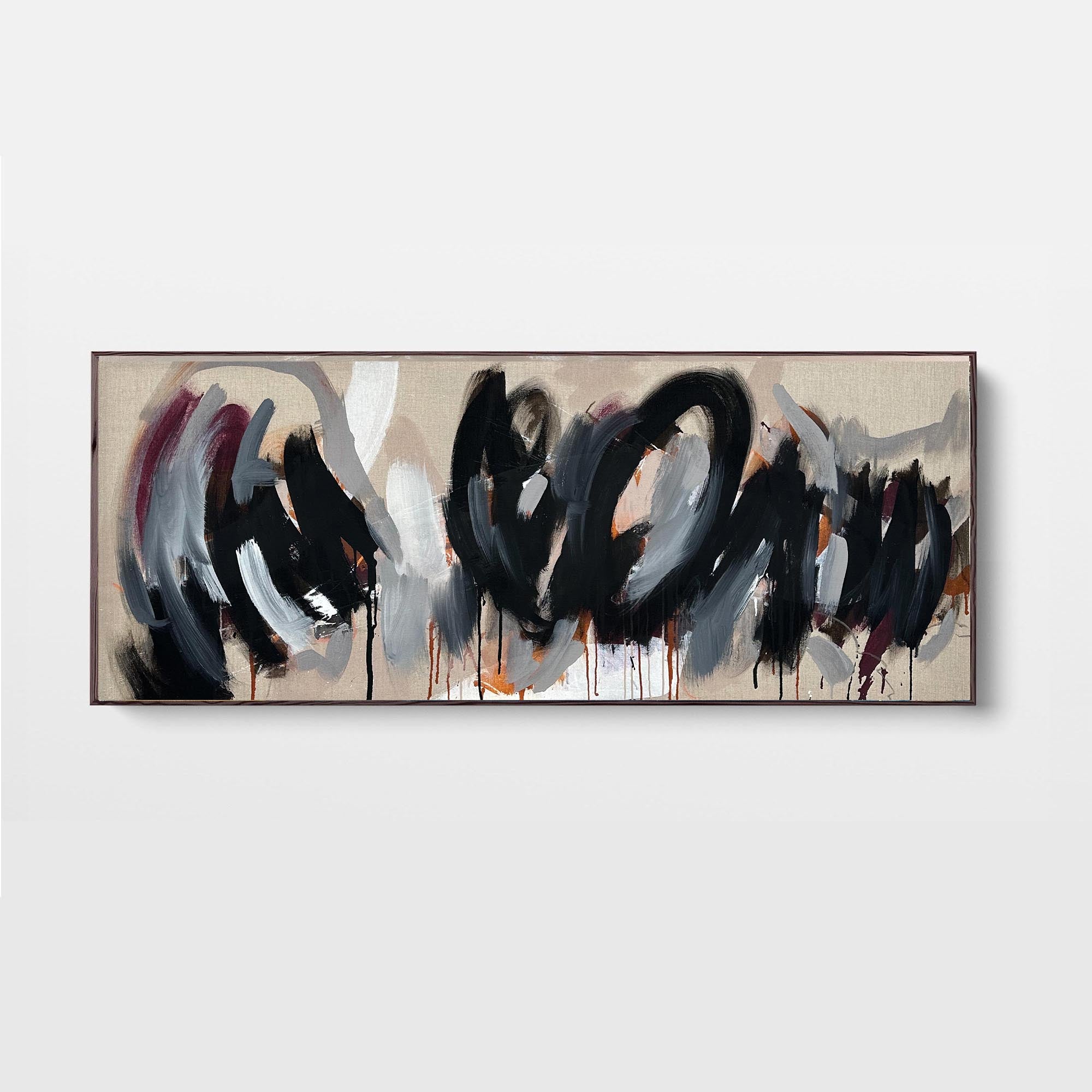 Running Out Of Steam | Original Painting | 200x75cm