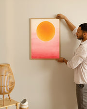 Hazy Sunflower Art Print