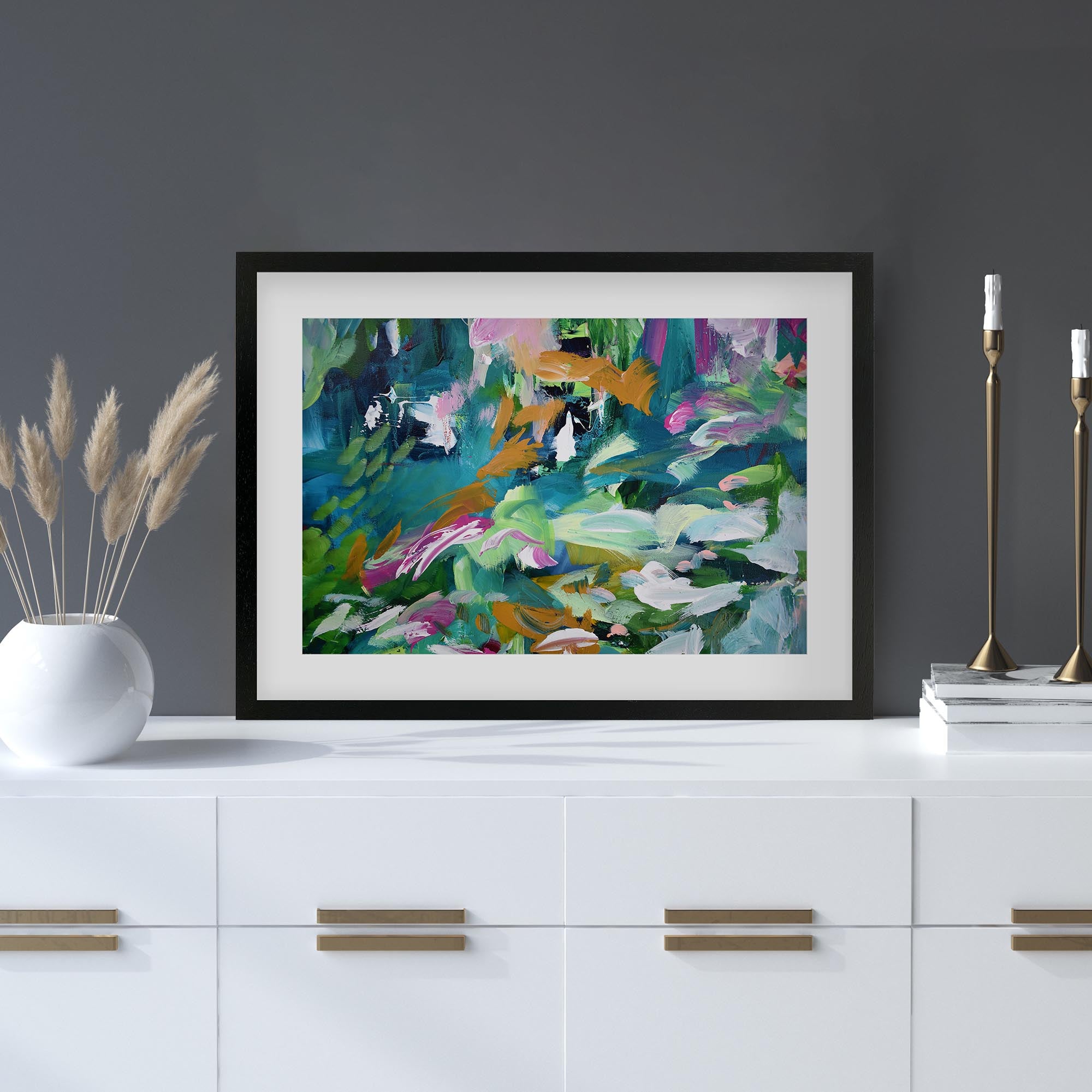 Abstract 142 Framed Art