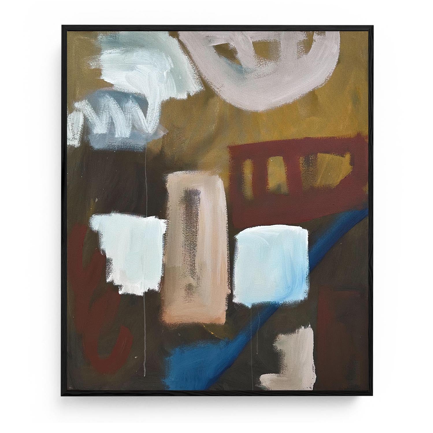 Going Places - Original Painting-Abstract House