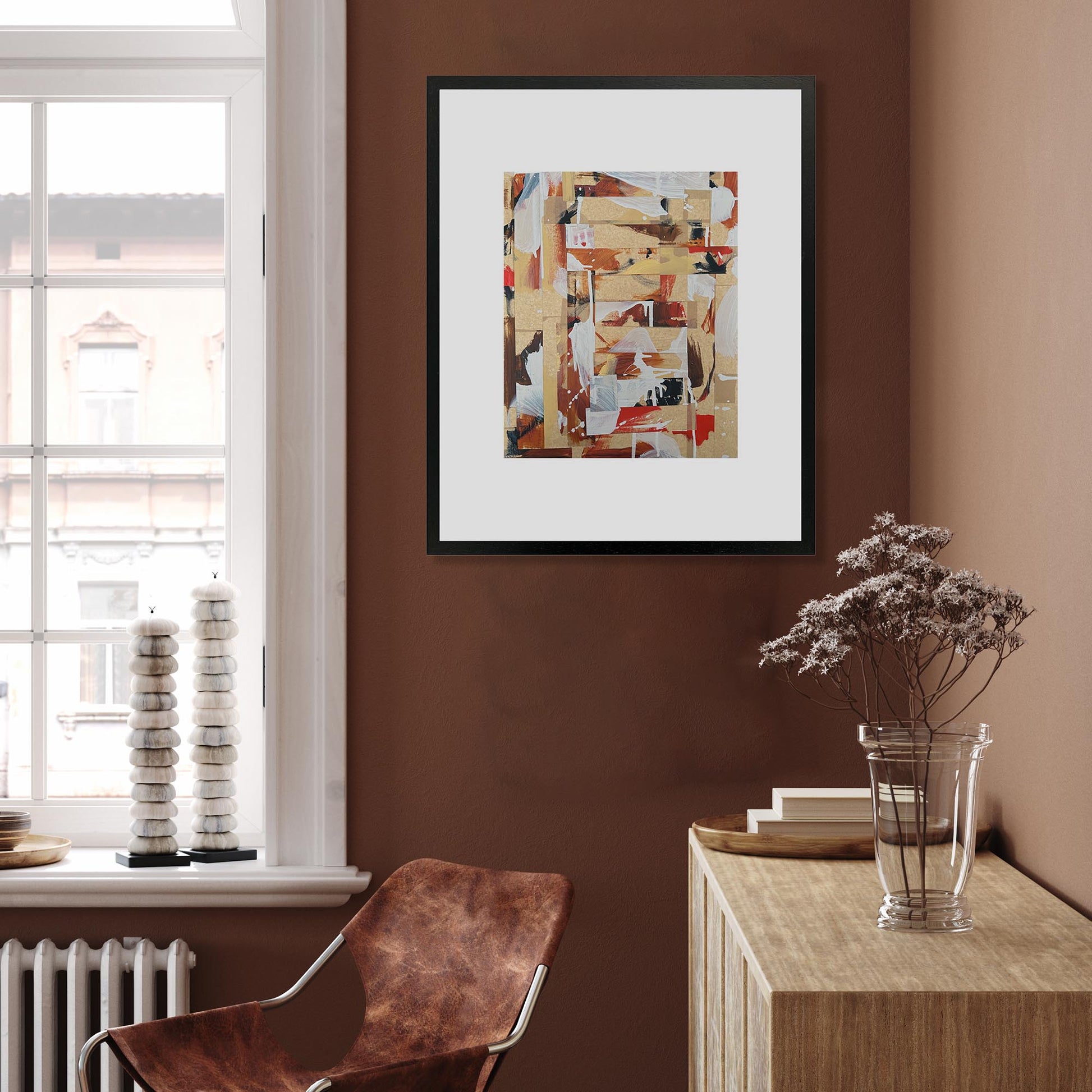 Hysterical Part 1 - Original Painting-Abstract House