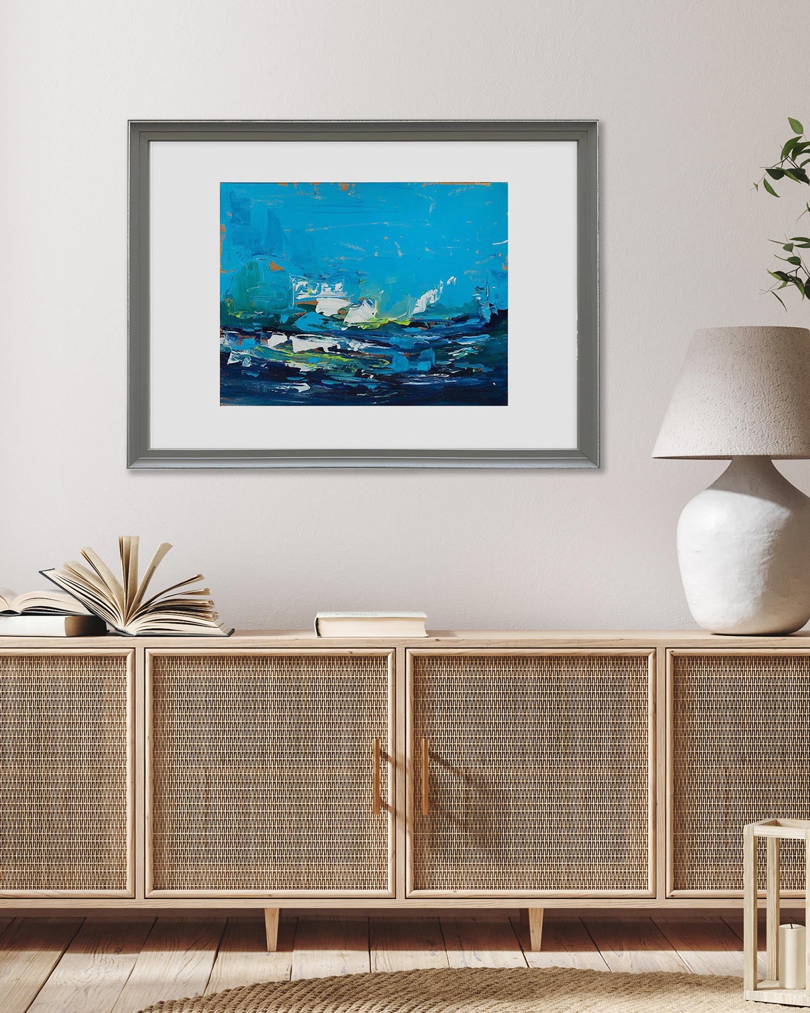 The Coast - Original Painting-Abstract House