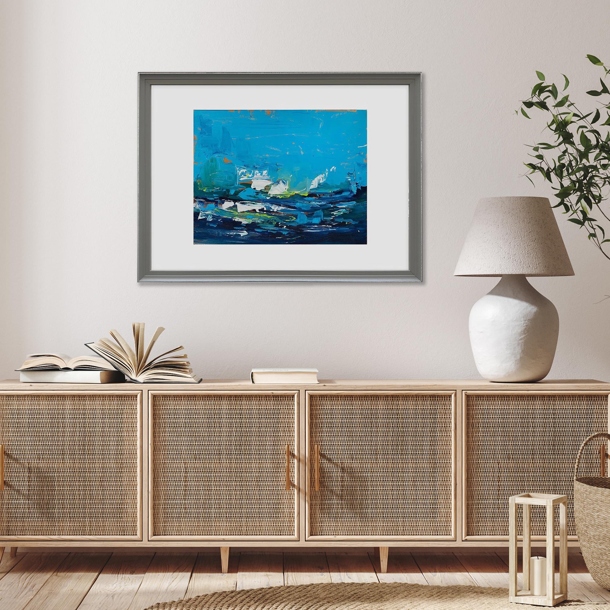 The Coast - Original Painting-Abstract House