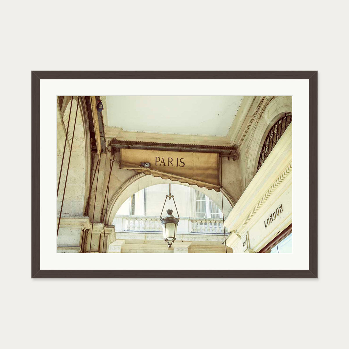 From Paris With Love Poster — 50 x 70 cm — Brown Frame
