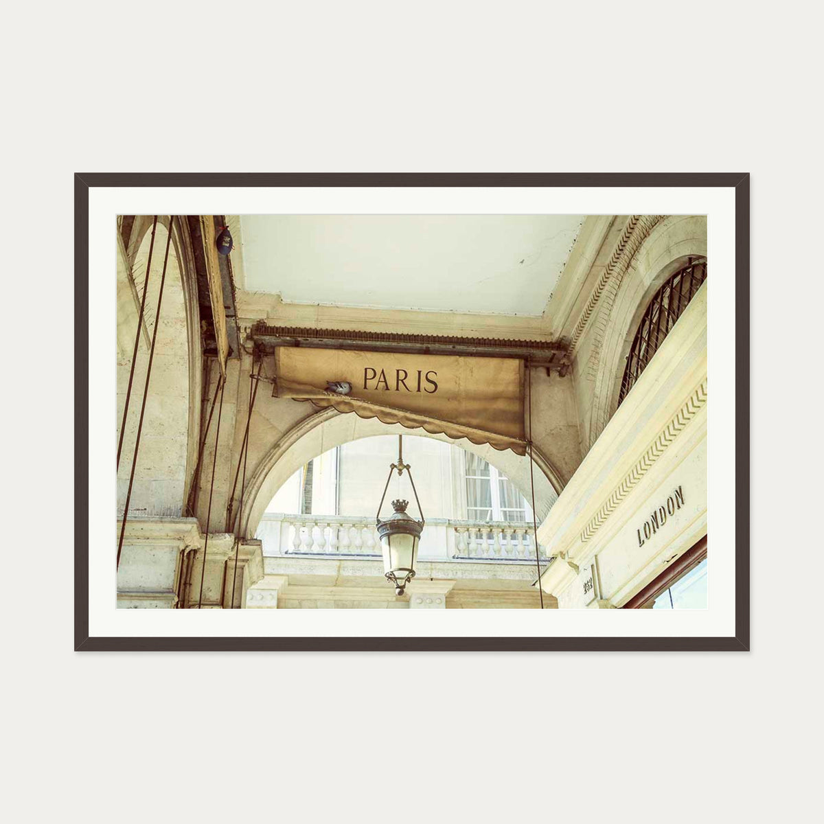 From Paris With Love Poster — 70 x 100 cm — Brown Frame