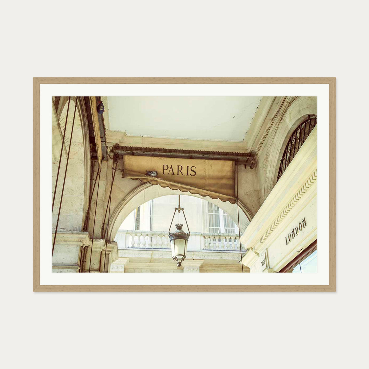 From Paris With Love Poster — 70 x 100 cm — Oak Frame