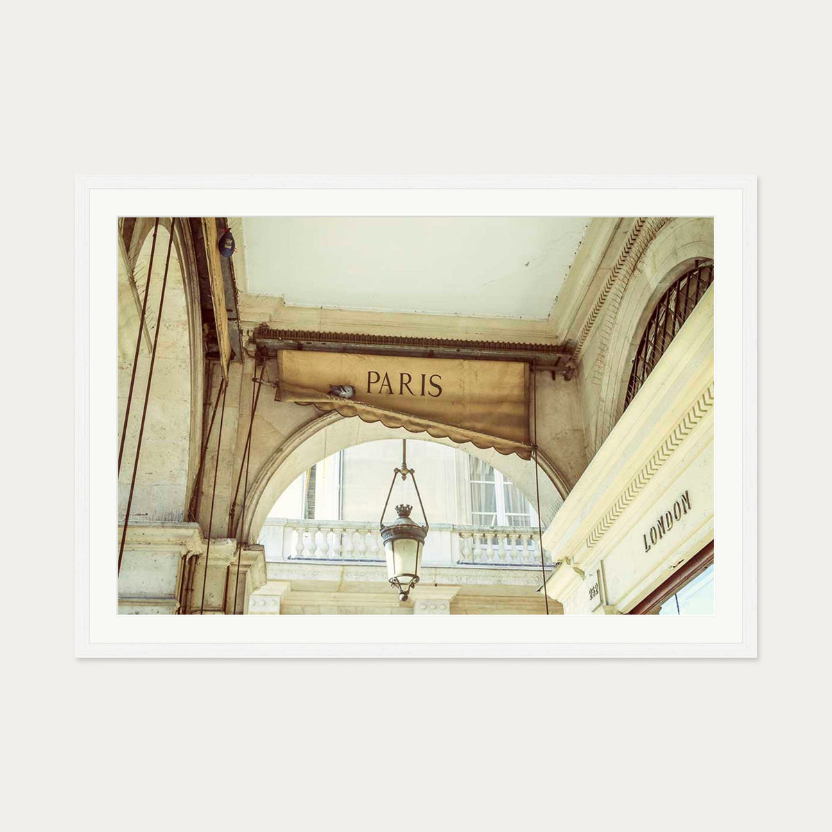 From Paris With Love Poster — 70 x 100 cm — White Frame