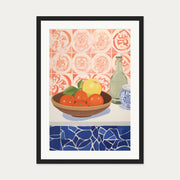Fruit Bowl Study Art Print — 50 x 70 cm — Black Frame
