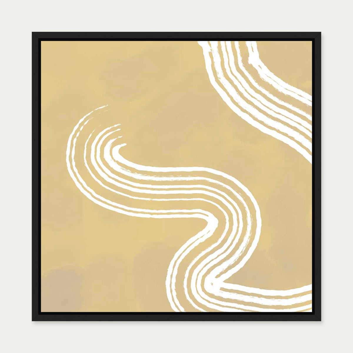 Full House Canvas Art — 50 x 50 cm — Black Frame