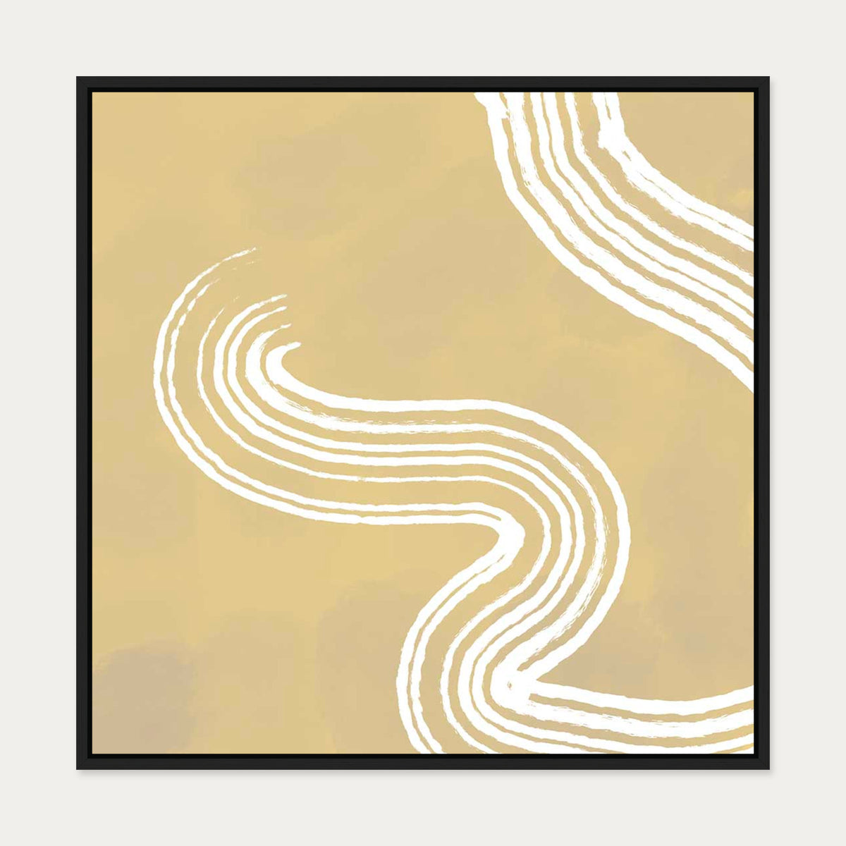 Full House Canvas Art — 70 x 70 cm — Black Frame