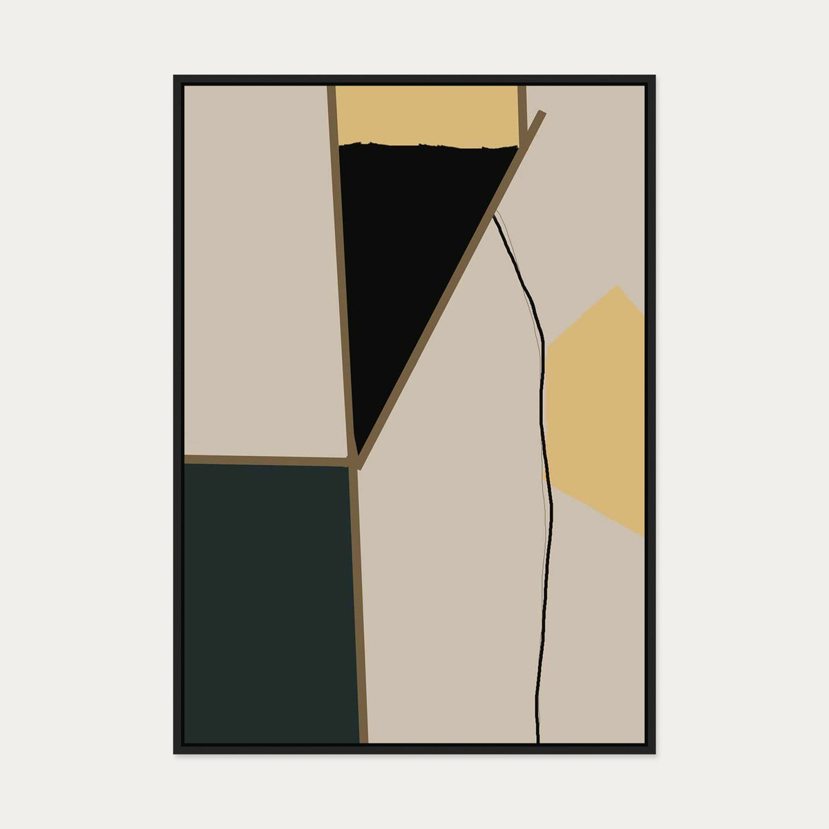 Gatsby Canvas Art — 70 x 100 cm — Black Frame