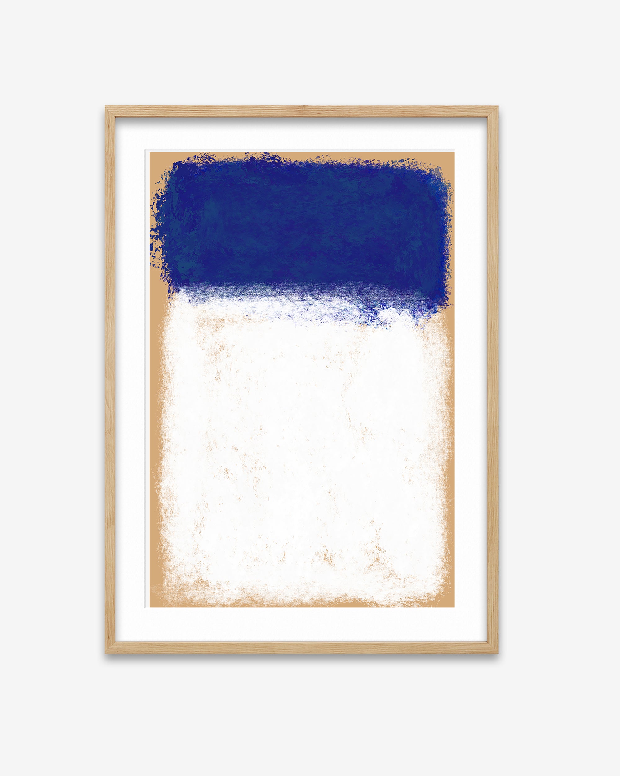 Beige On Blue Rothko Art Print