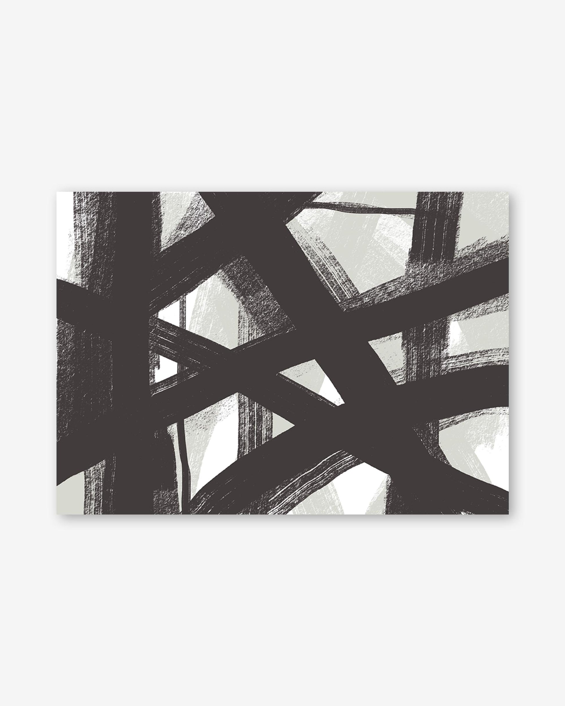 Abstract black and white pattern on a textured surface