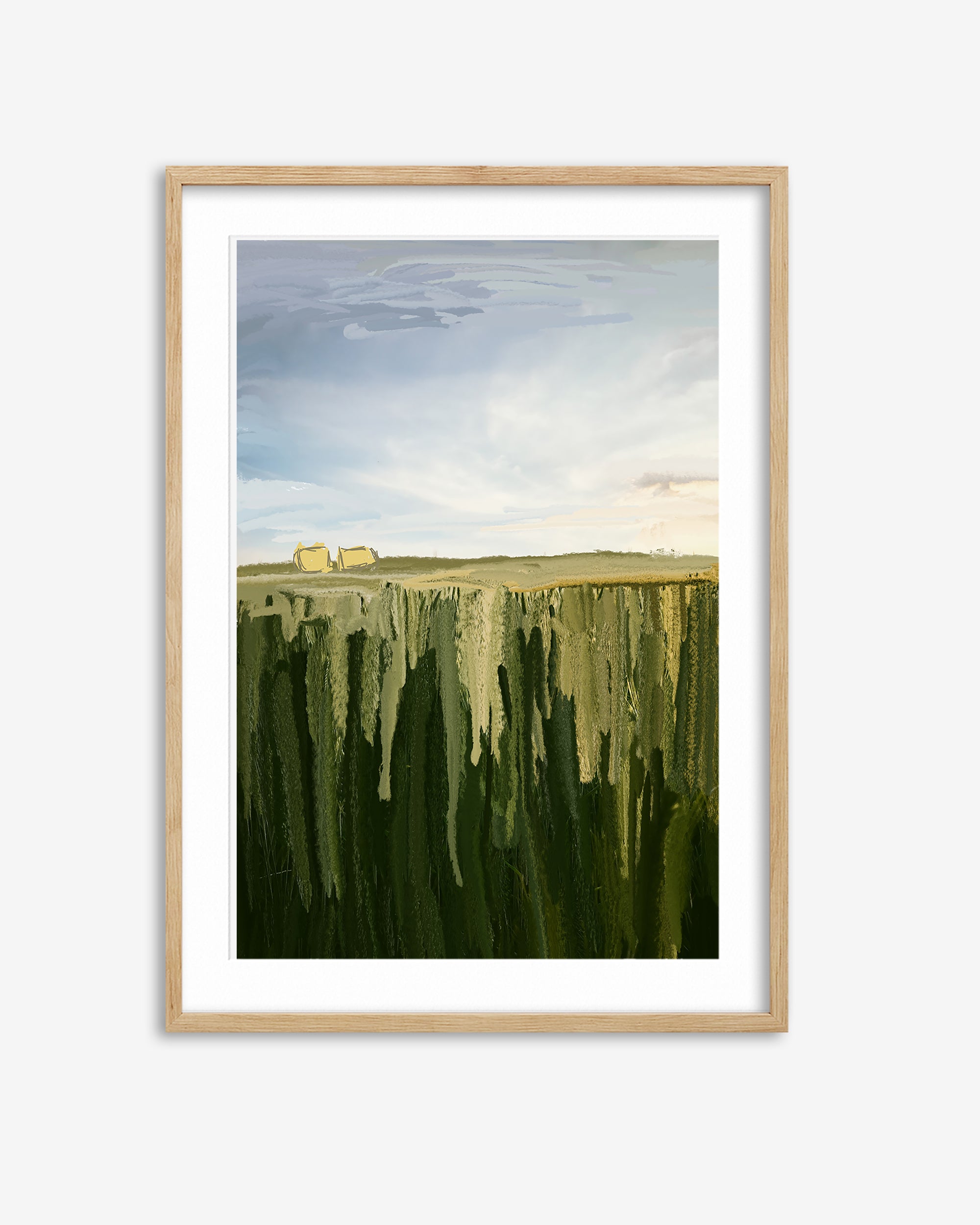 Hay Bales Art Print