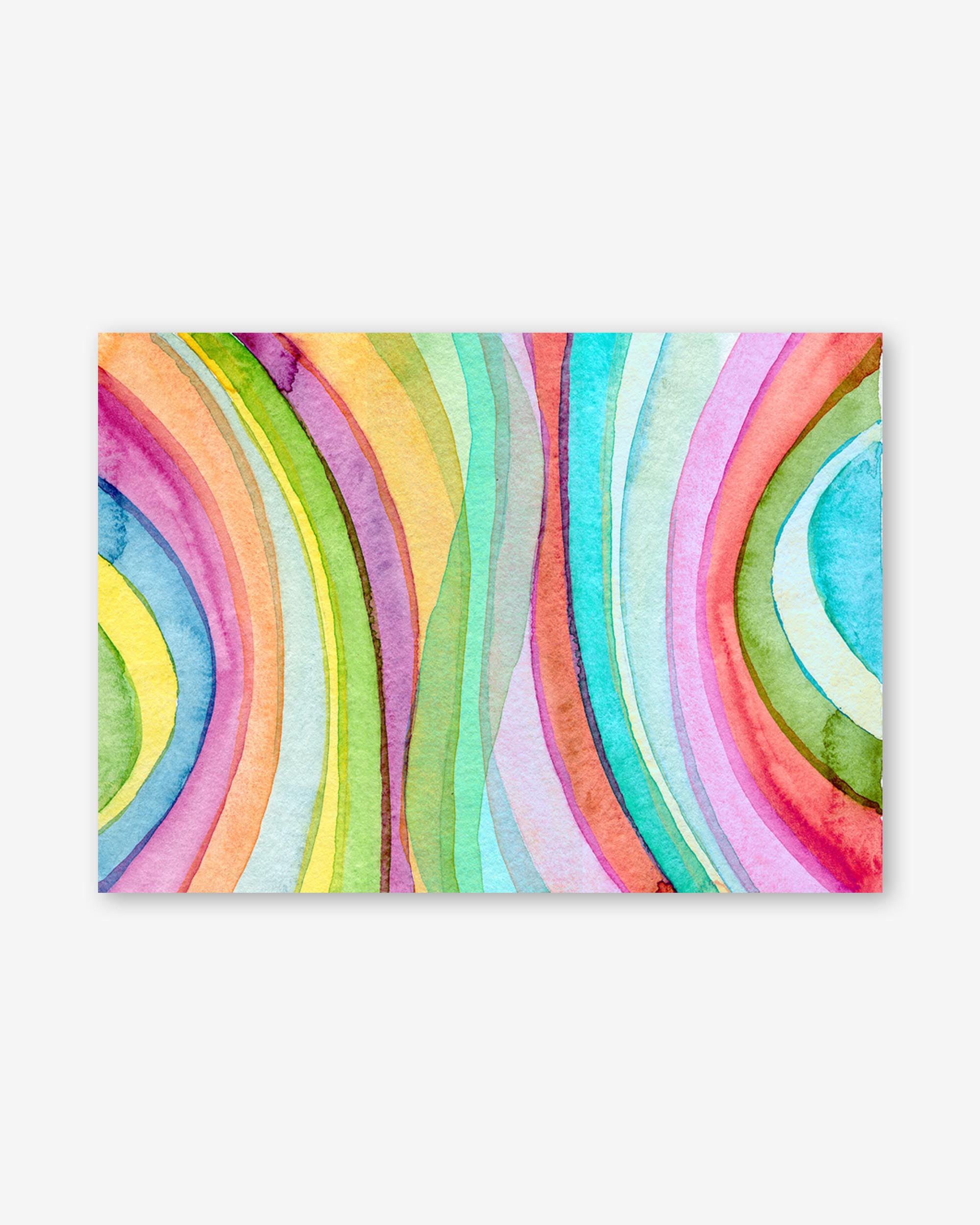 Watercolour Rainbow Art Print