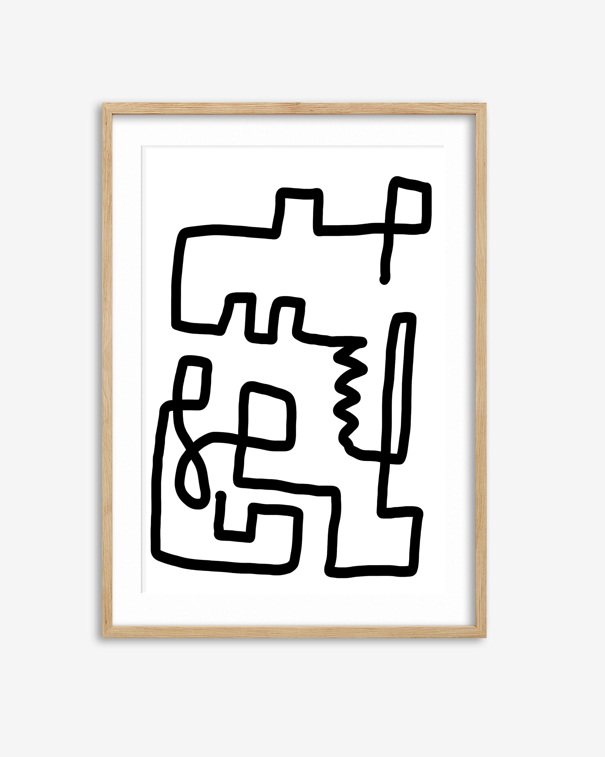Labyrinth Line Art Print