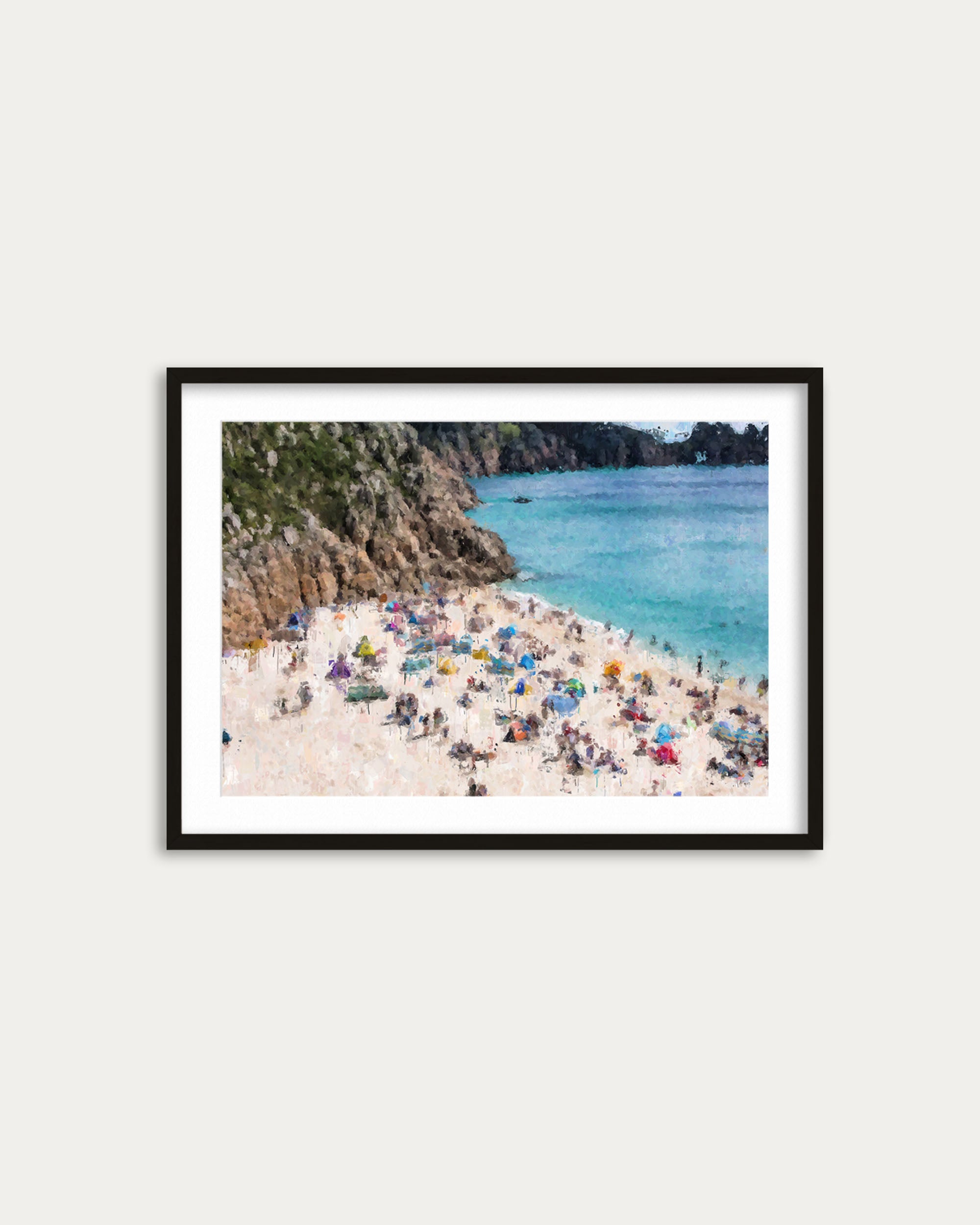 Sandy Beach Impressionist Art Print