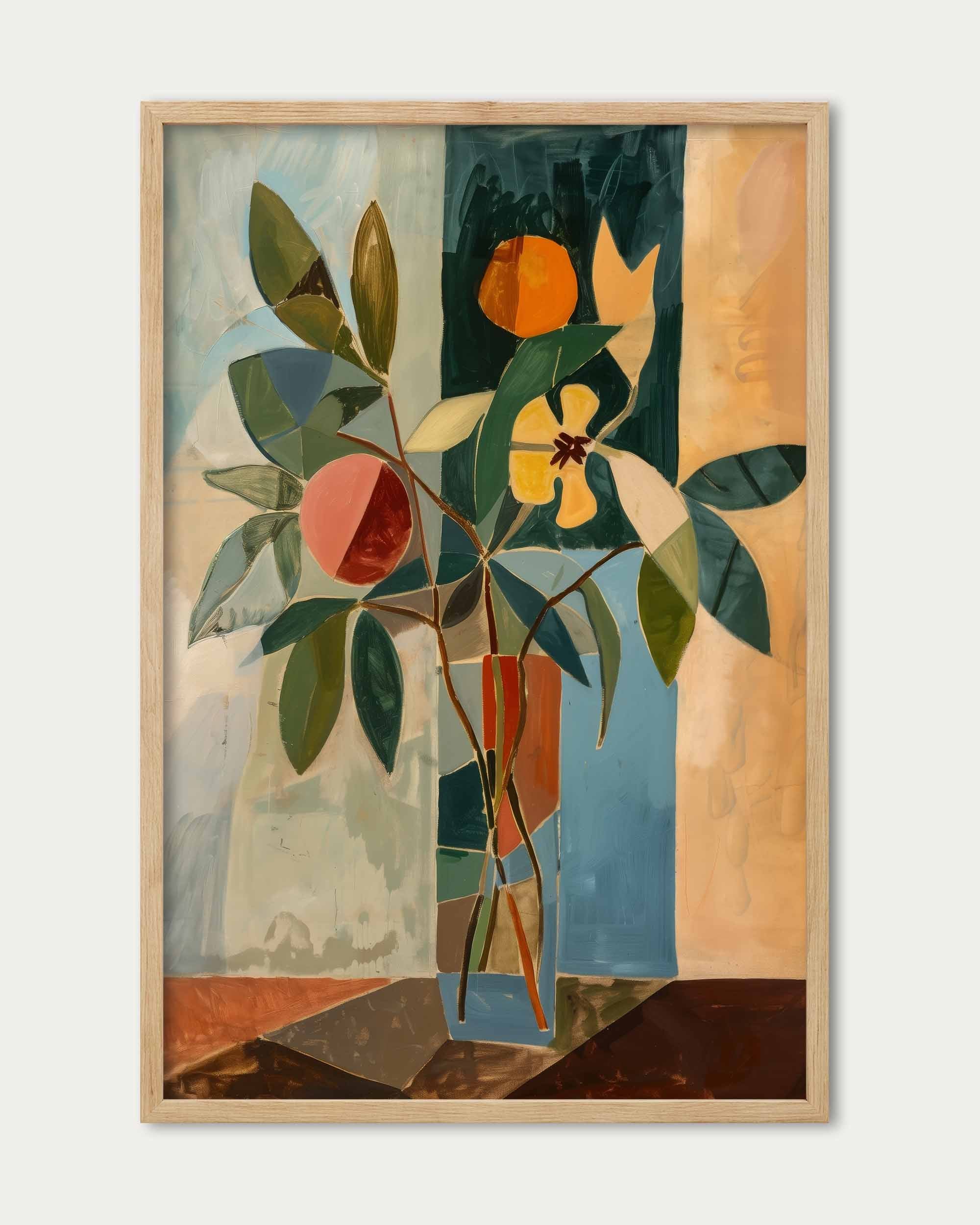 Mosaic Flowers Wall Art