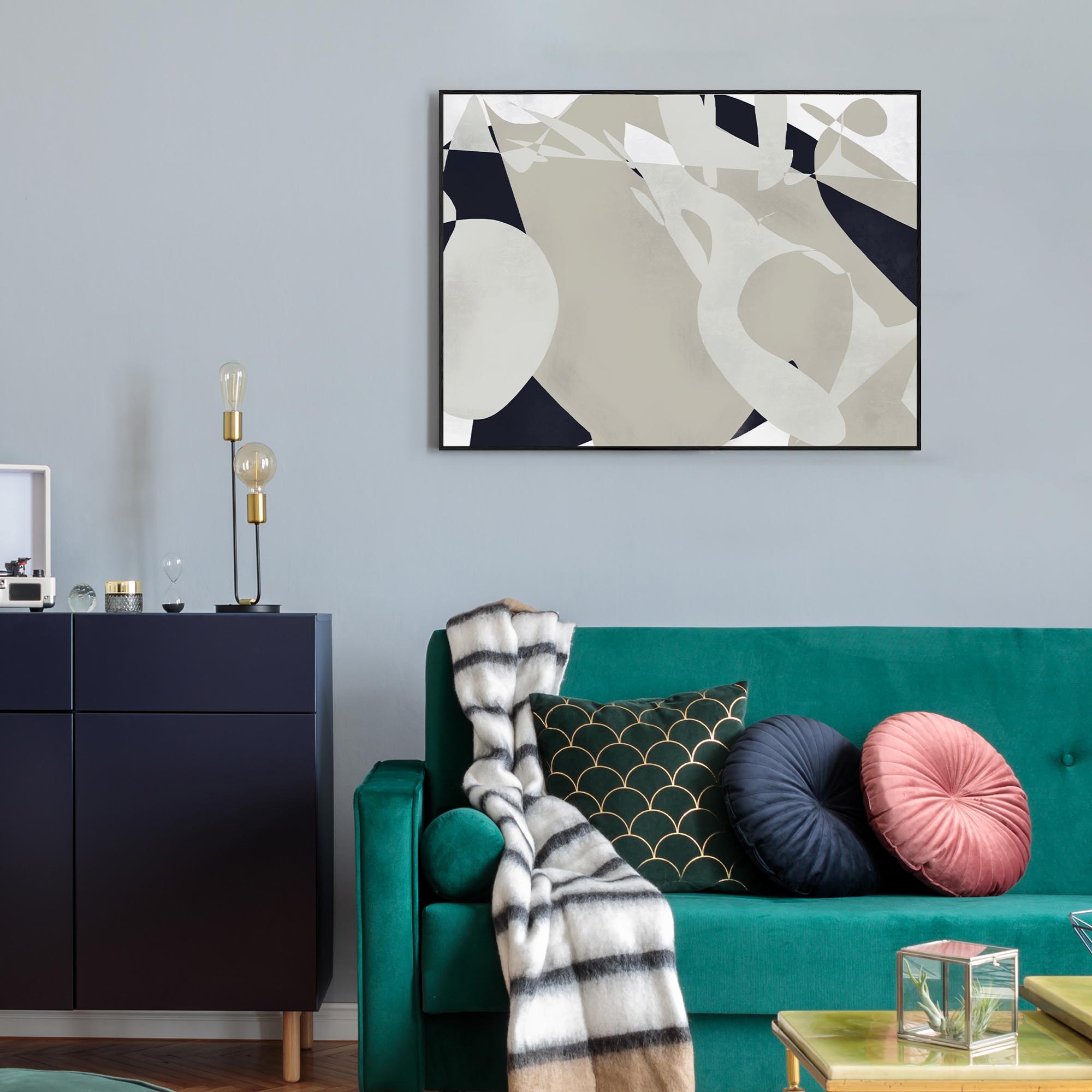 Modern Landscape Framed Canvas