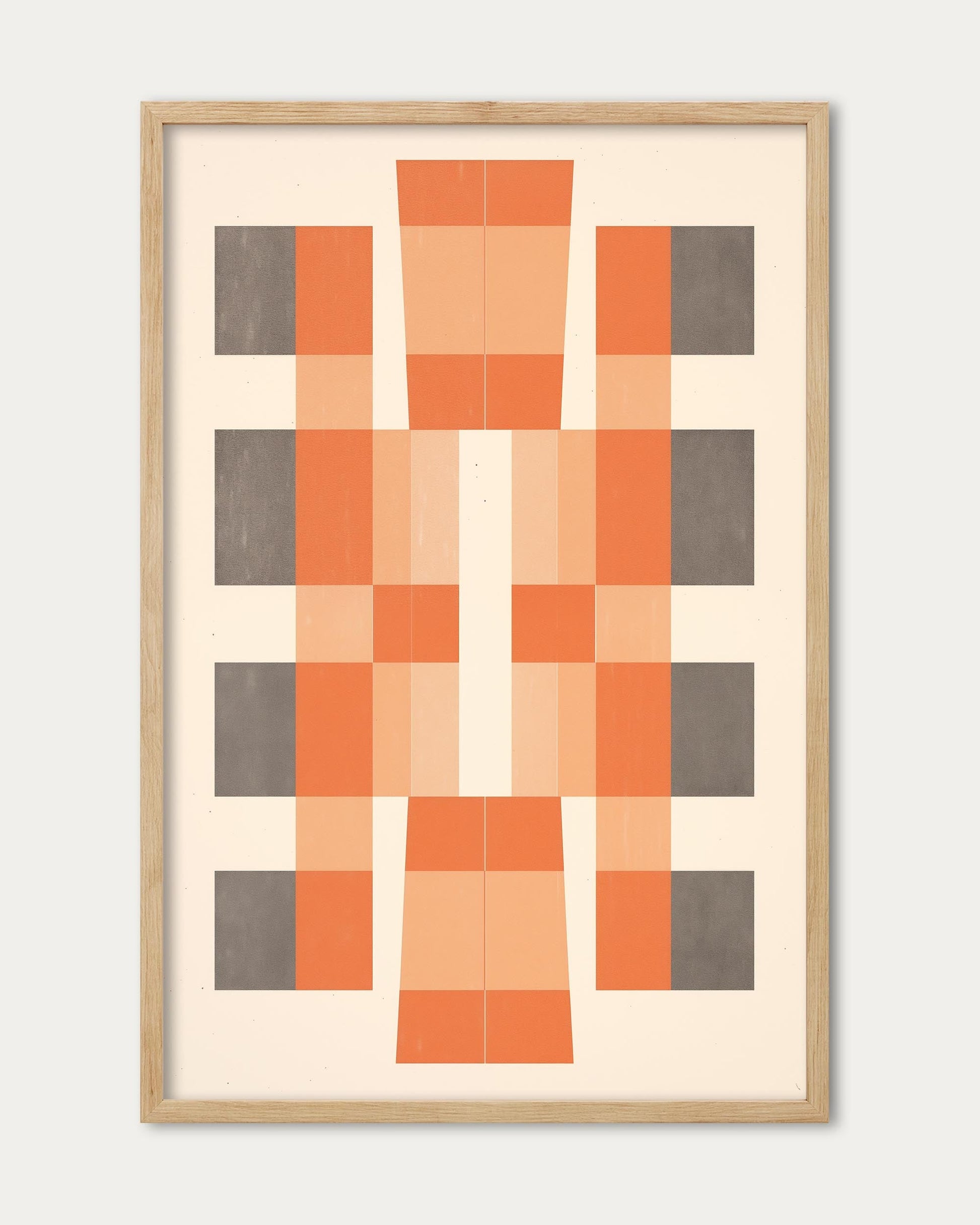 framed geometric abstract art print