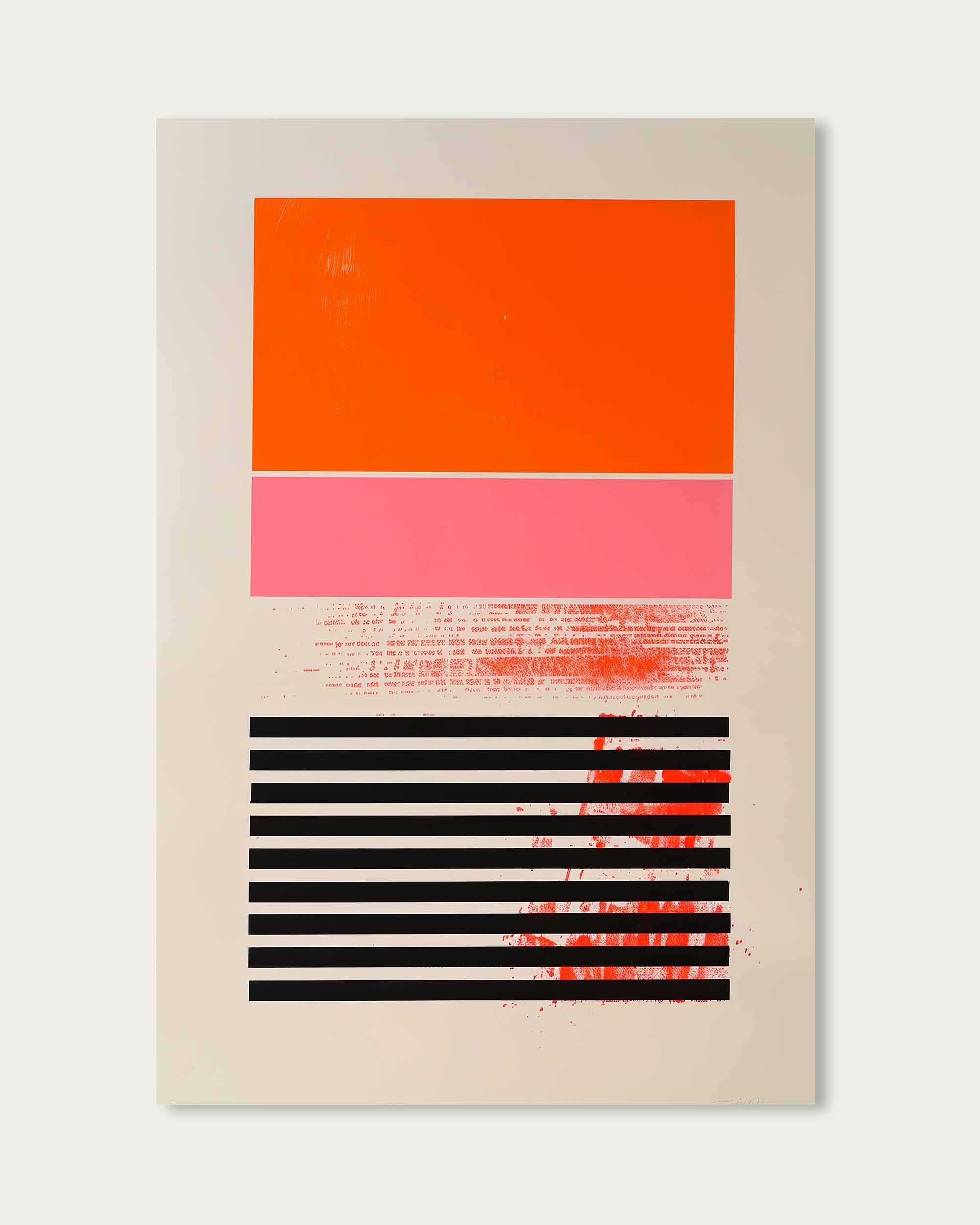 Red Block Art Print