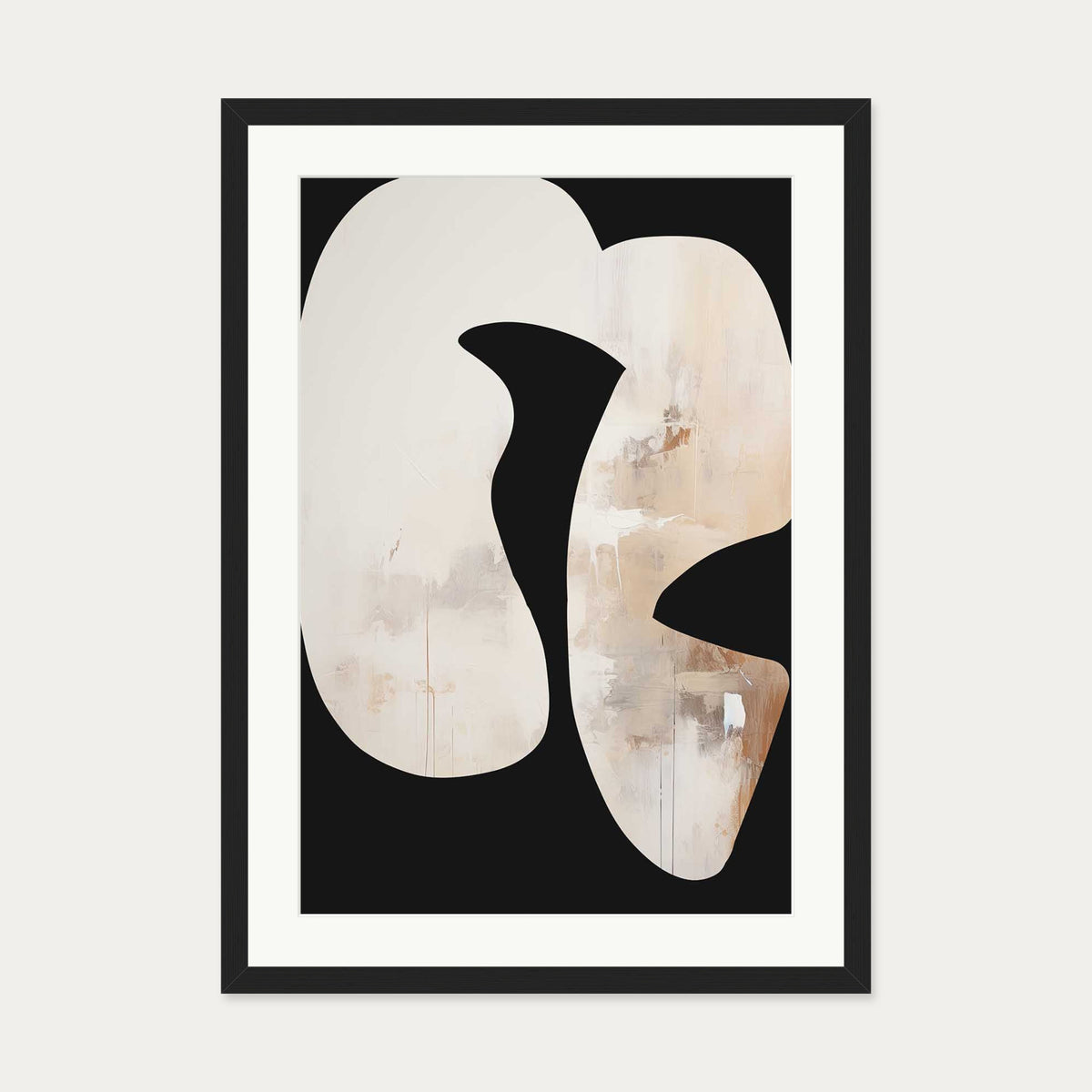 Gliding Expression III Art Print — 50 x 70 cm — Black Frame