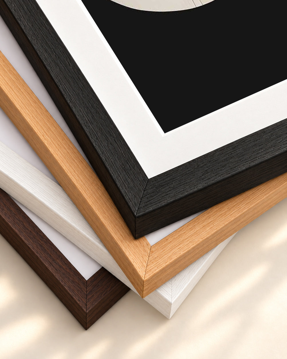 Gliding Expression III Art Print — framed print corner with 5 cm mount and bevel