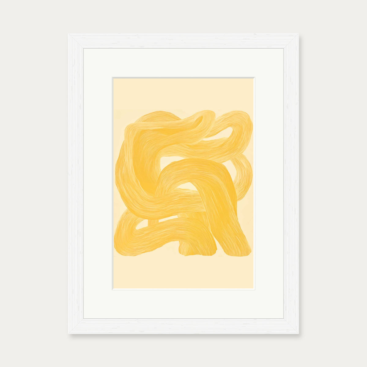 Golden Path II Art Print — 30 x 40 cm — White Frame