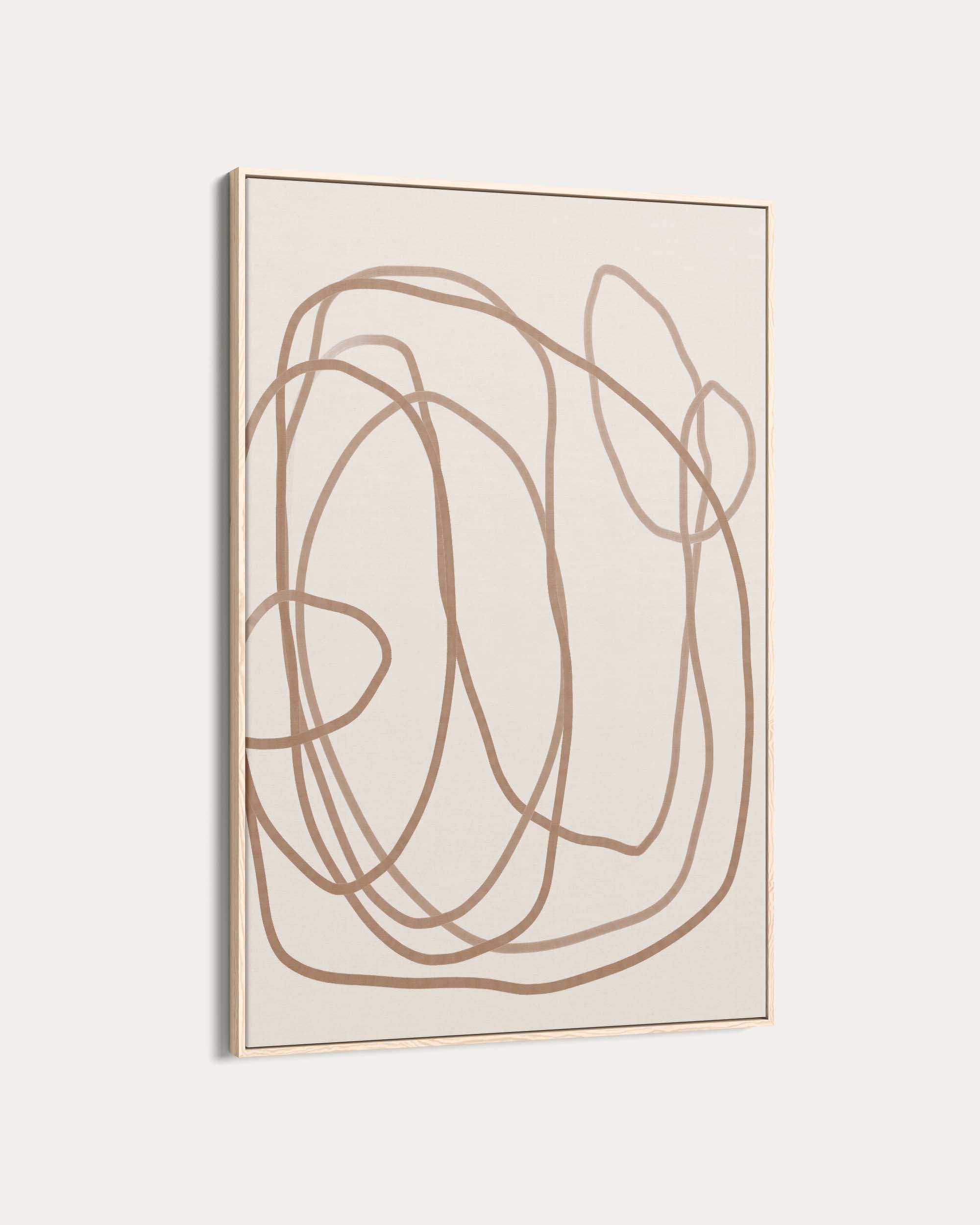 Abstract Golden Line Wall Art