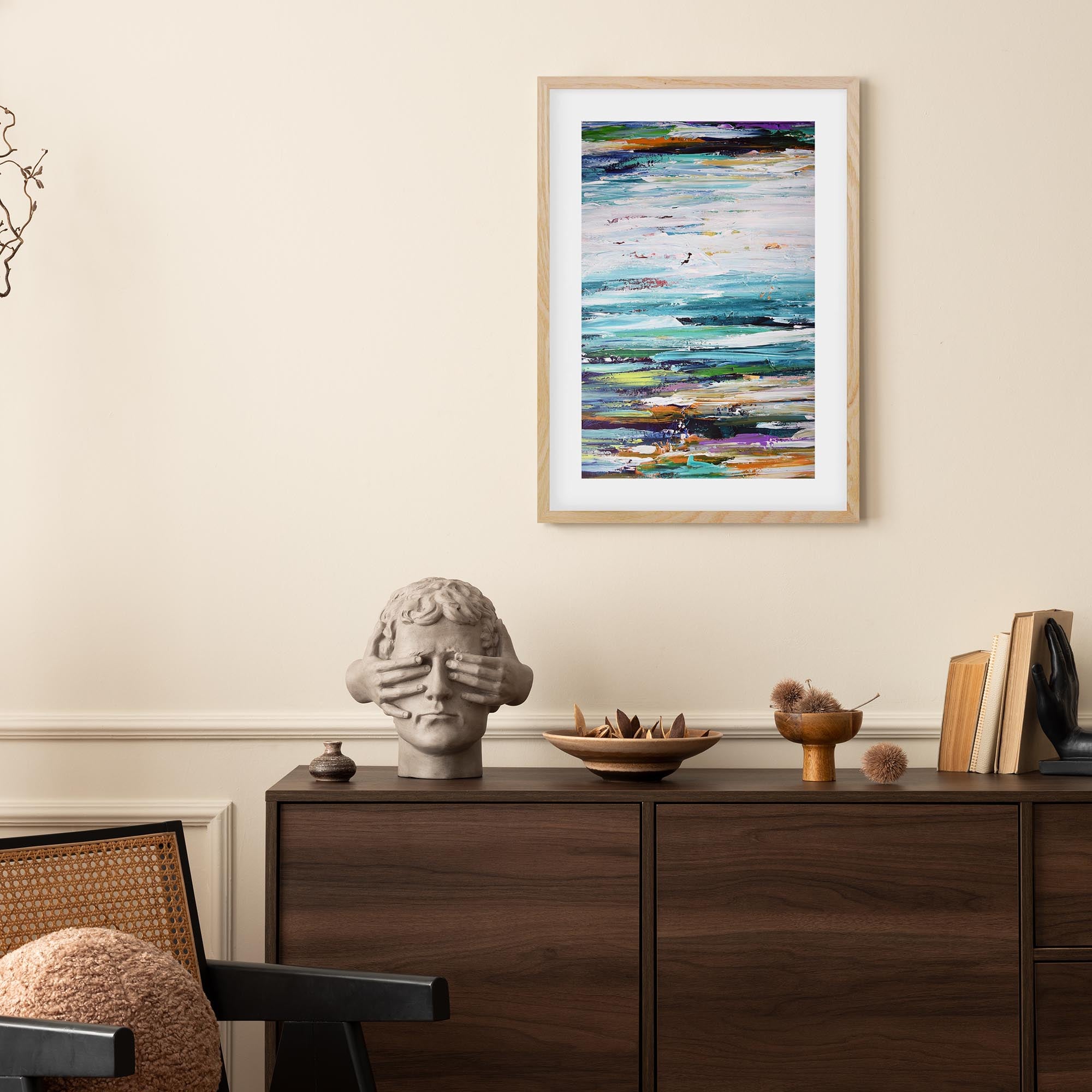 Abstract 166 Framed Art