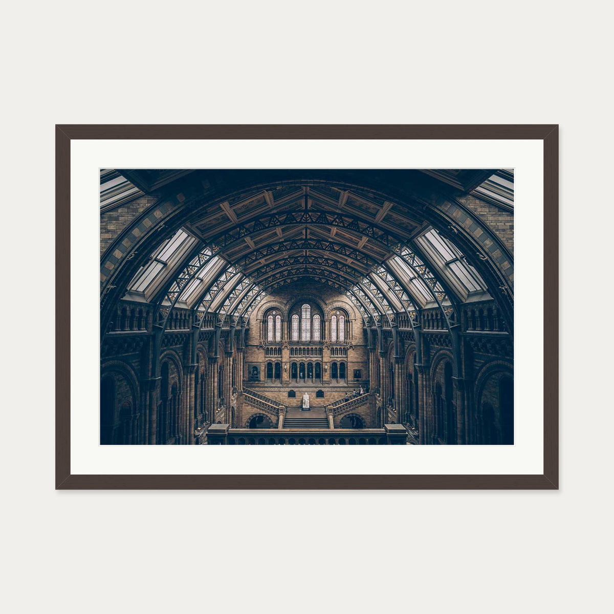 Grand Architecture Art Print — 50 x 70 cm — Brown Frame