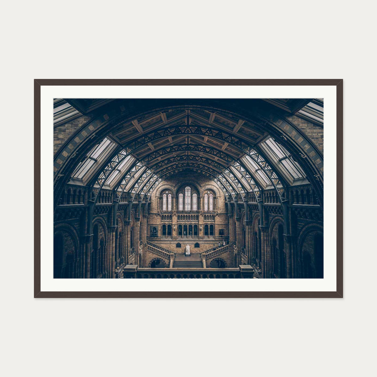 Grand Architecture Art Print — 70 x 100 cm — Brown Frame