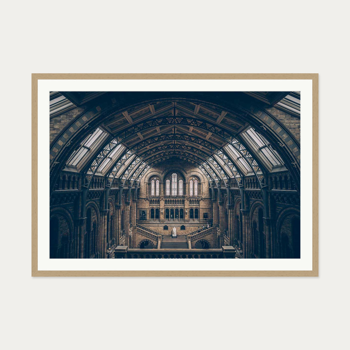 Grand Architecture Art Print — 70 x 100 cm — Oak Frame