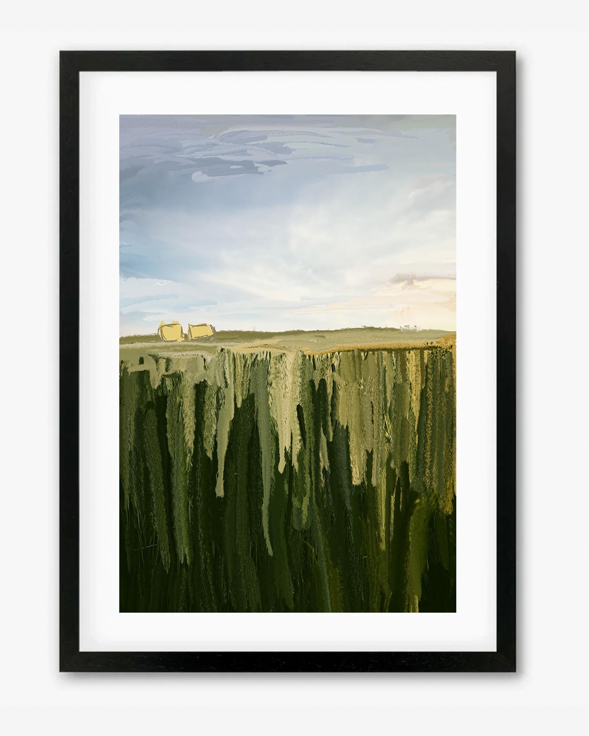 Hay Bales Framed Print