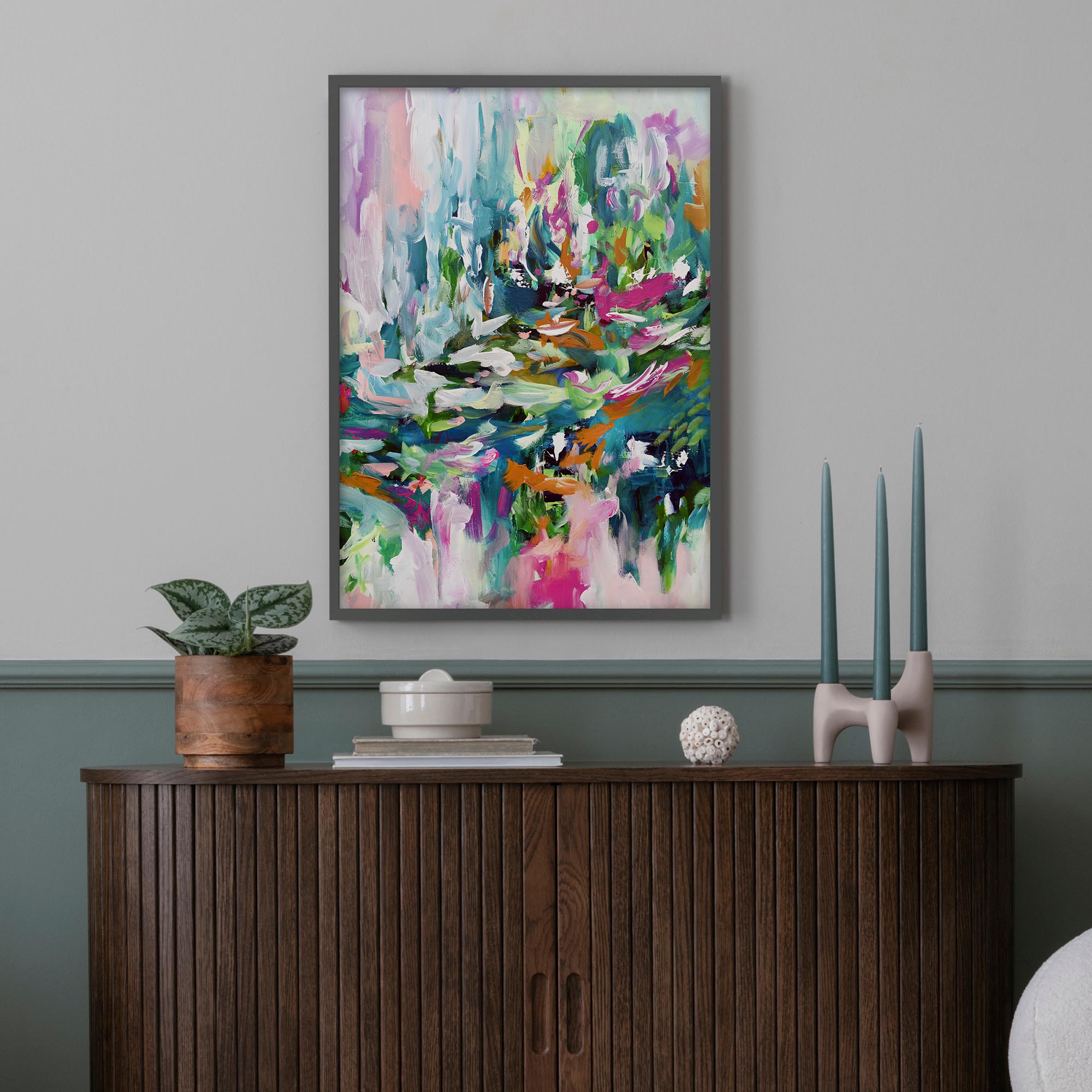 Abstract 151 Framed Art