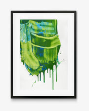 Green Drip Original Painting