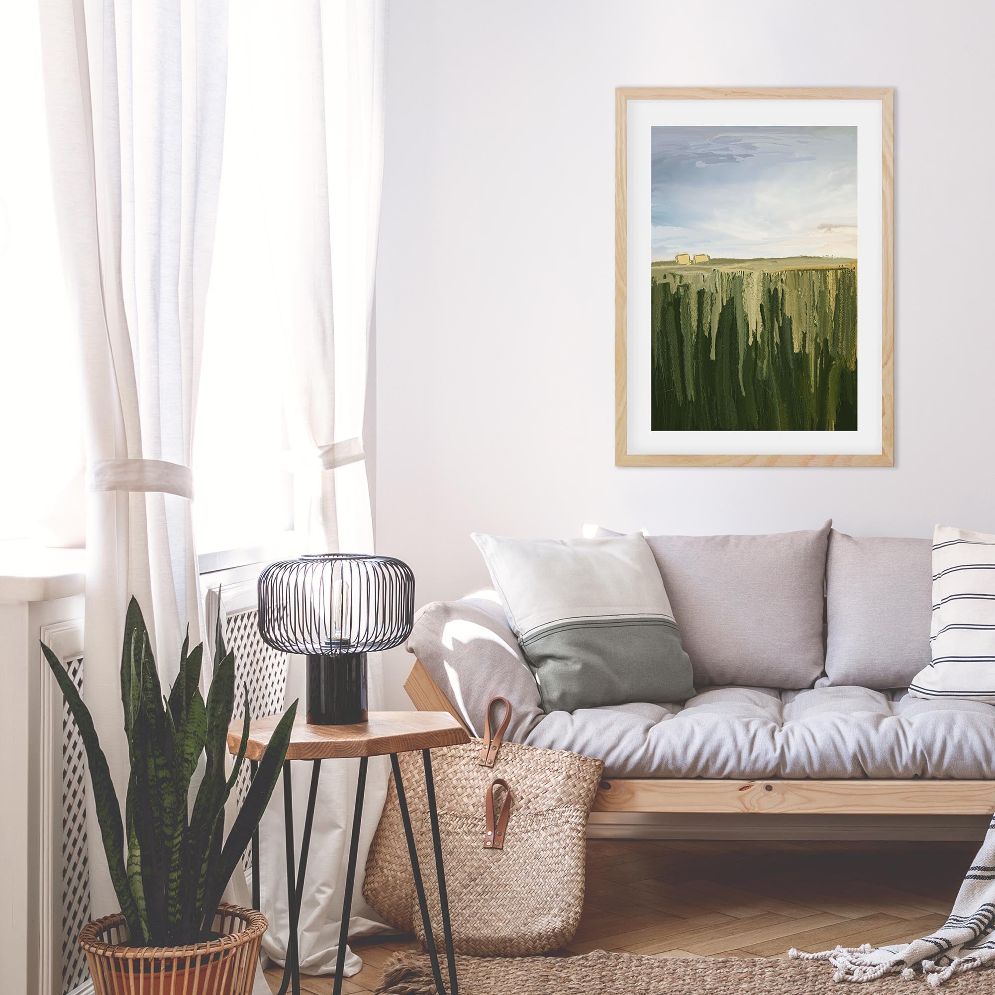 Hay Bales Framed Print
